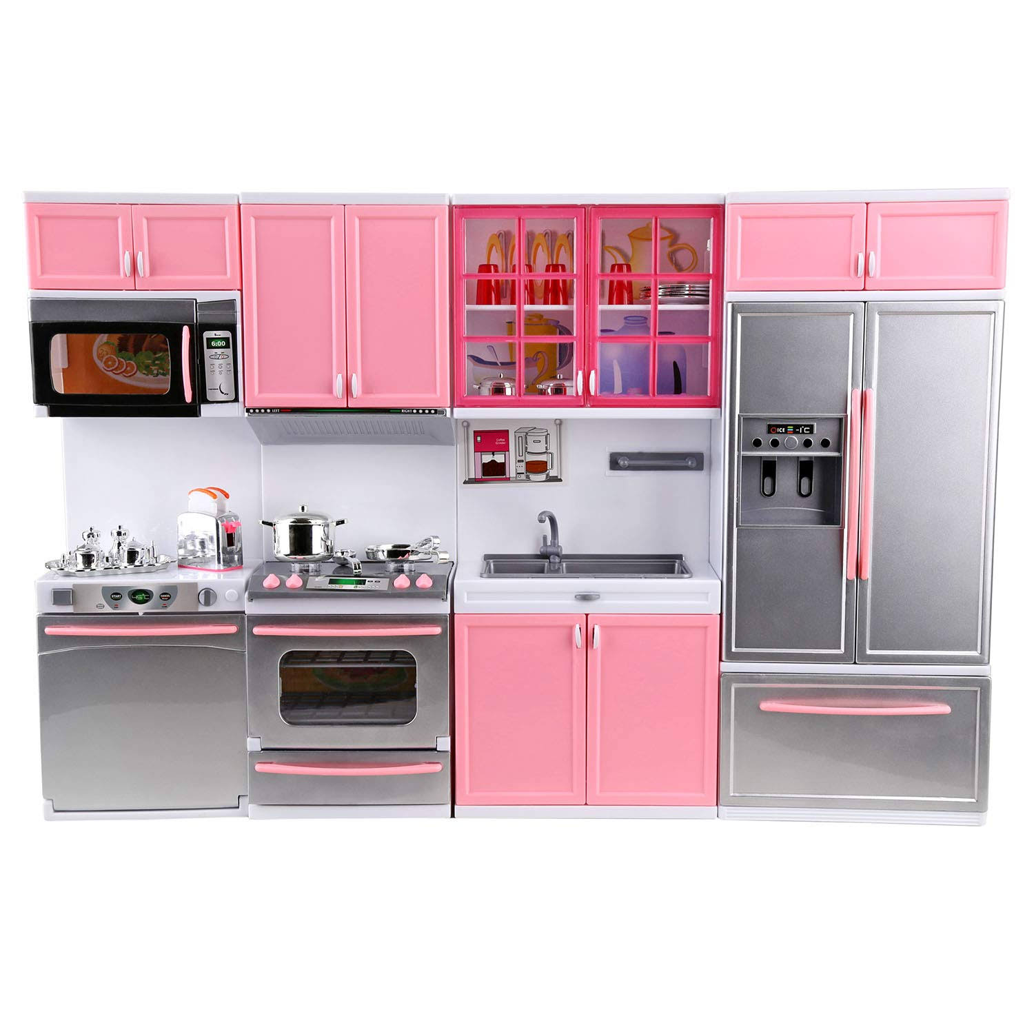 Urban Kit Deluxe Modern Kitchen Playset | Battery Operated Toy Kitchen ...
