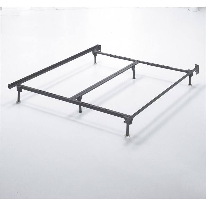 Bowery Hill Queen King California King Metal Bed Frame in Black WGL1s