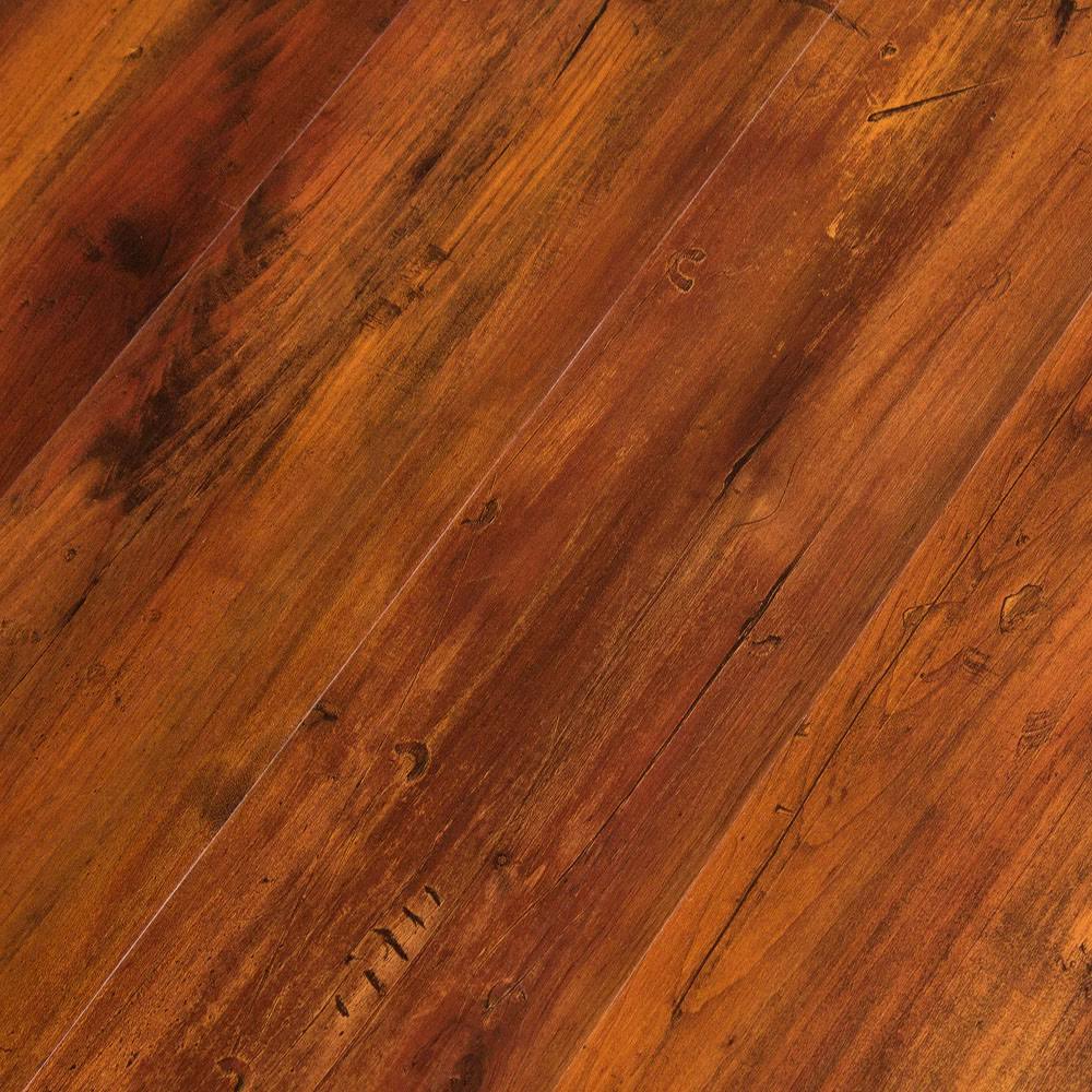 Smoked Hickory 4mm Thick Vinyl Plank Flooring 6 Inches x 36 Inches (26.