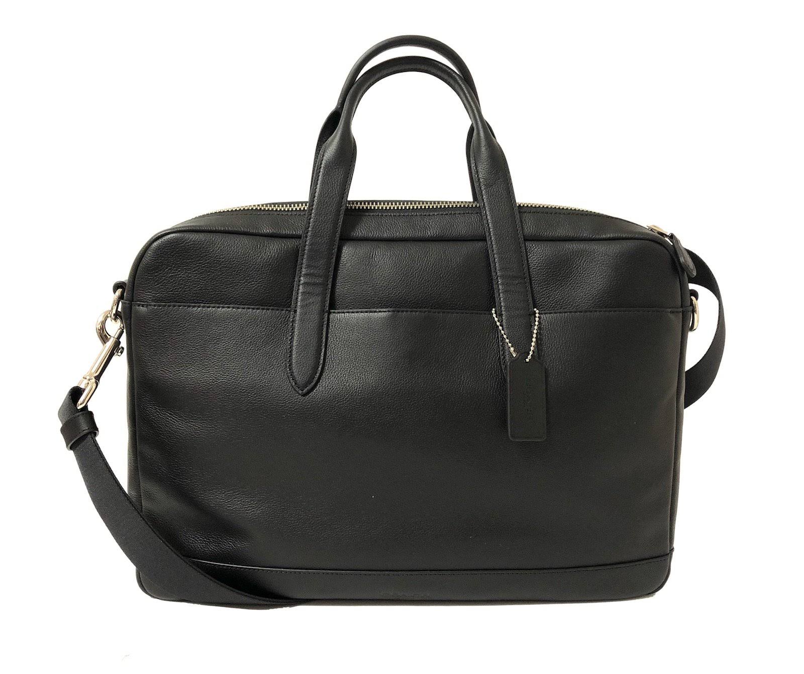 Coach Men&s F54801 Leather Hamilton Briefcase Crossbody Laptop Bag