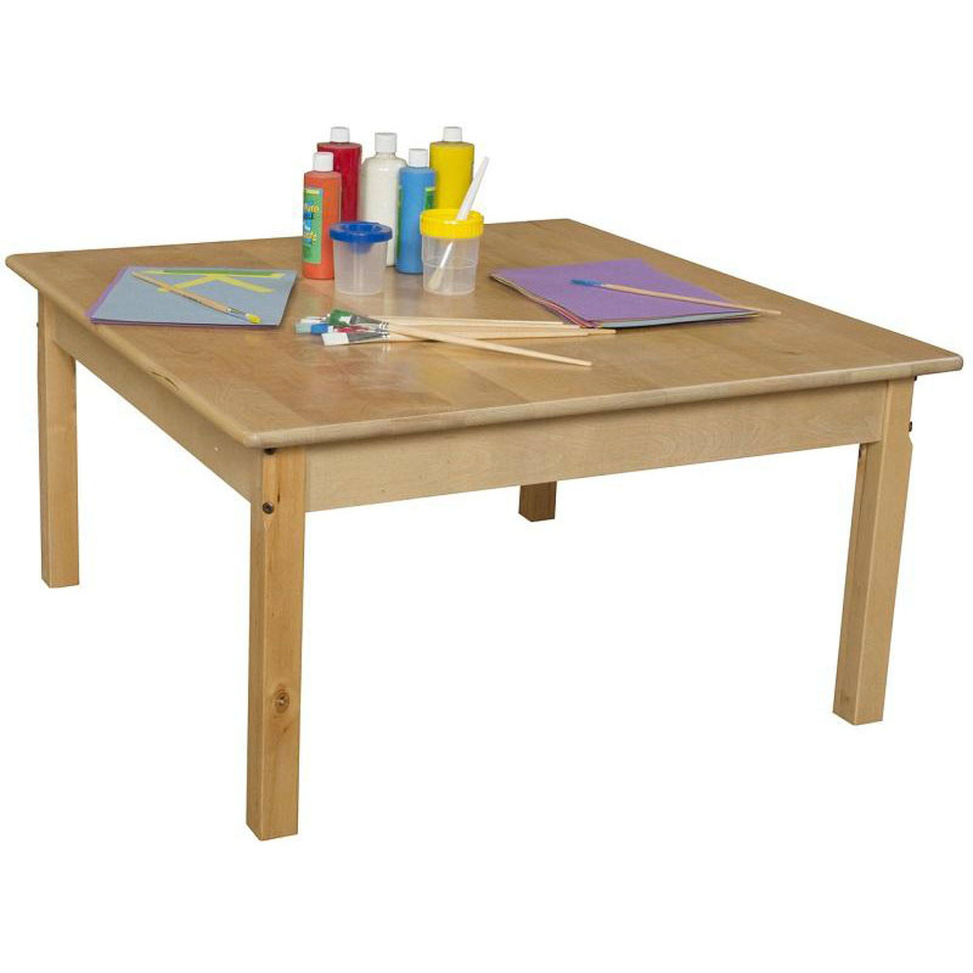 Wood Designs 36 Square Hardwood Table with 18 Legs WGL1s