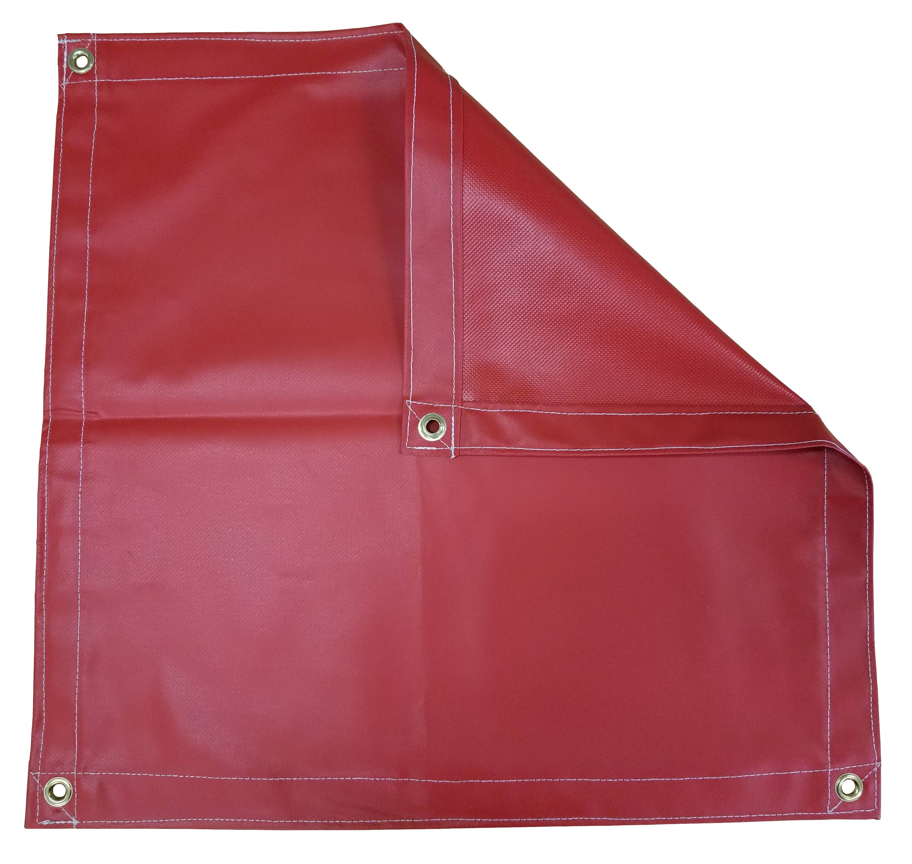 Harpster Tarps 10x10& Red Vinyl Coated Tarp 18 oz. WGL1s