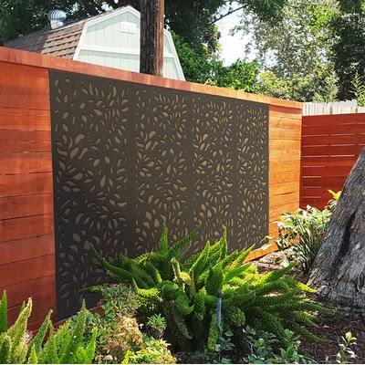 3 ft. H x 6 ft. W Botanical WPC Fence Panel Modinex - WGL-1-s