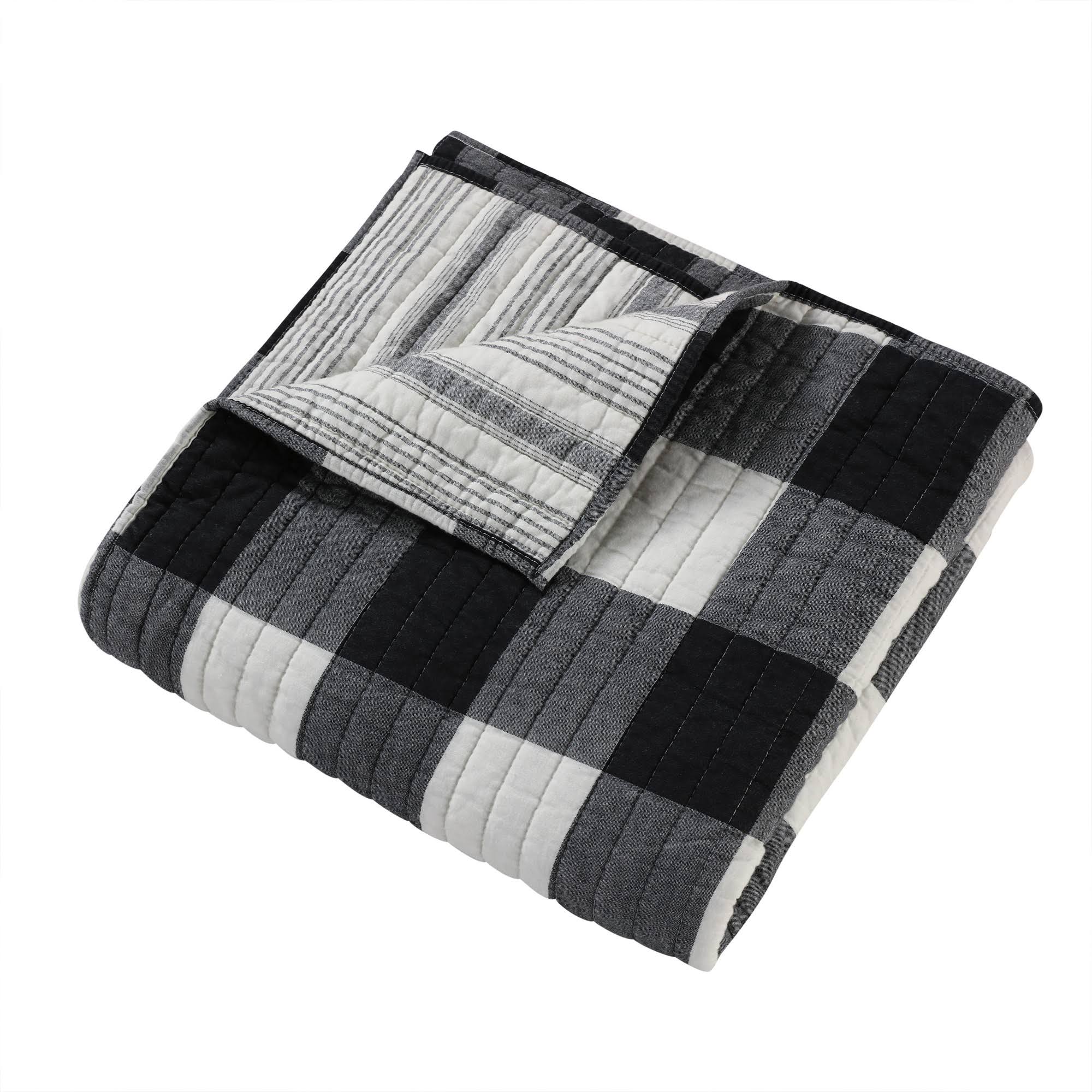 Camden Black Quilted Throw Levtex Home WGL1s