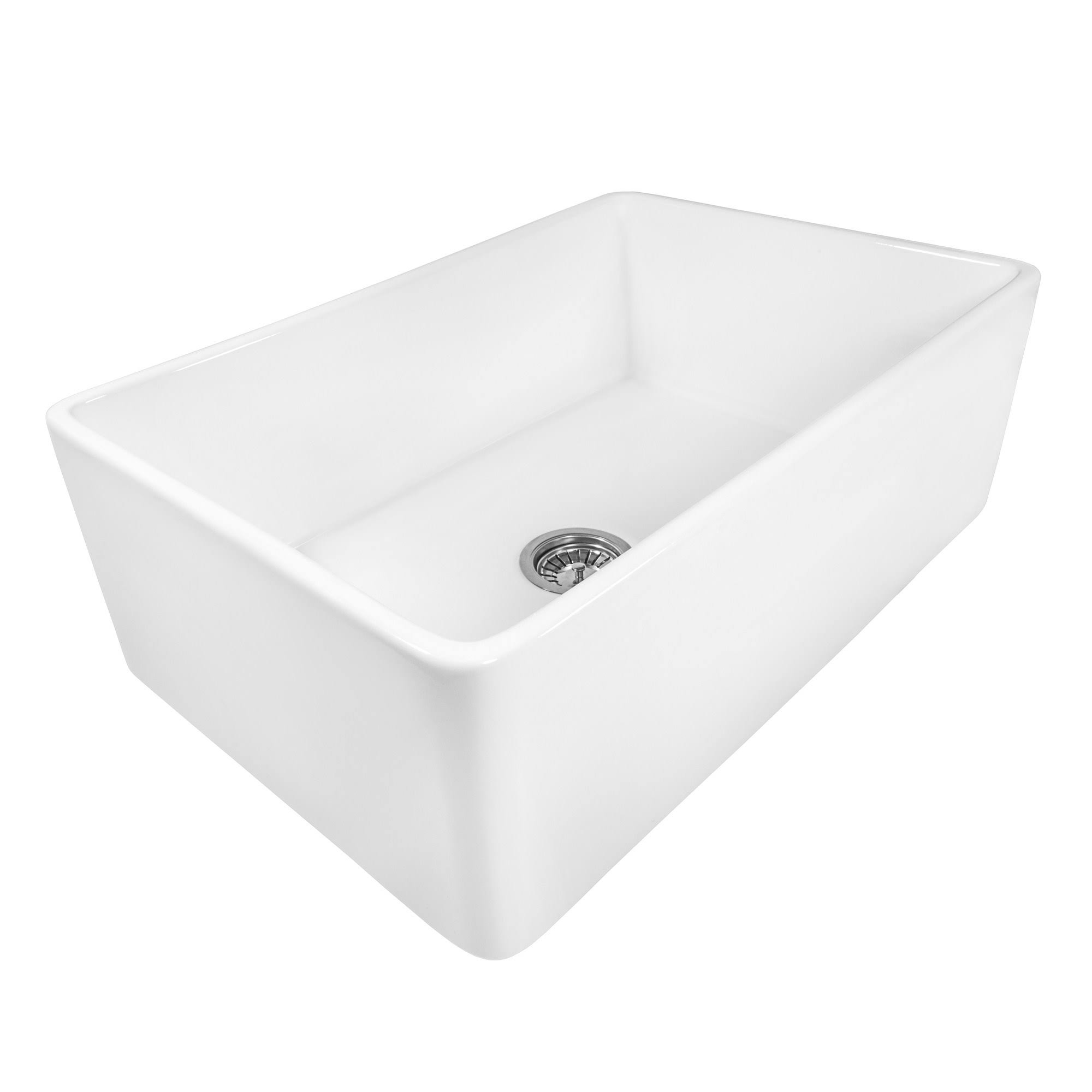 Ruvati 33 X 20 Fireclay Reversible Farmhouse Apron Front Kitchen Sink