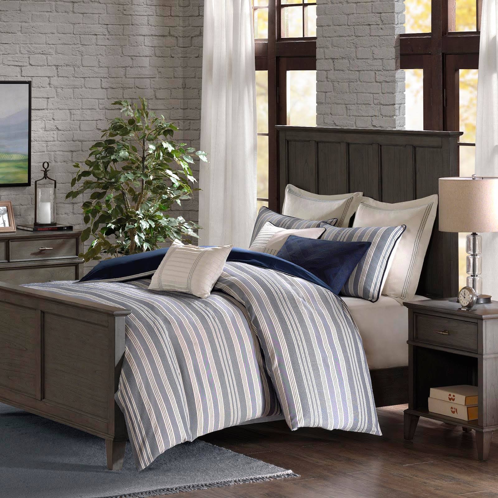 Madison Park Signature - Farmhouse Comforter Set - Blue - Queen - WGL-1-s