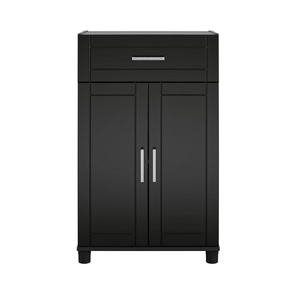 Systembuild Callahan 24 1 Drawer 2 Door Base Storage Cabinet In Black 