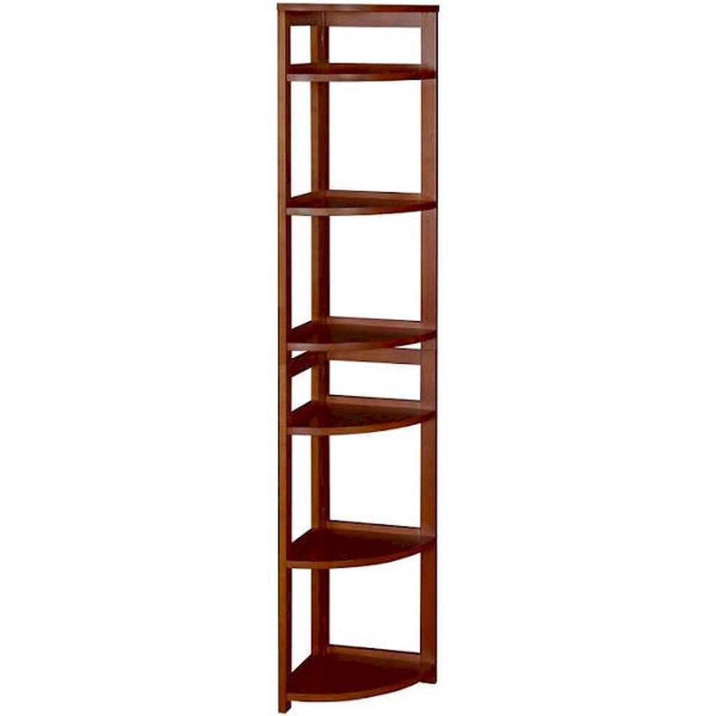 67 High Corner Folding Bookcase Cherry petsdu