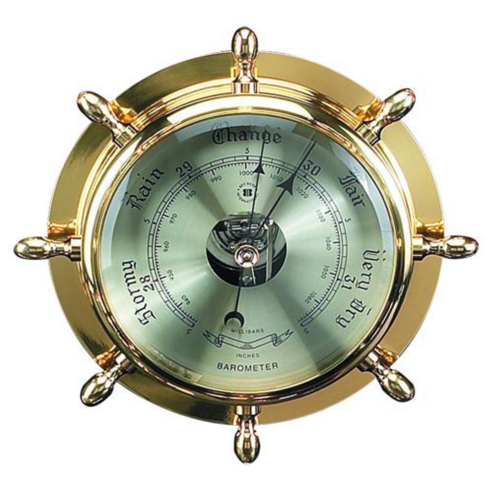 Brass Ship Wheel Barometer petsdu