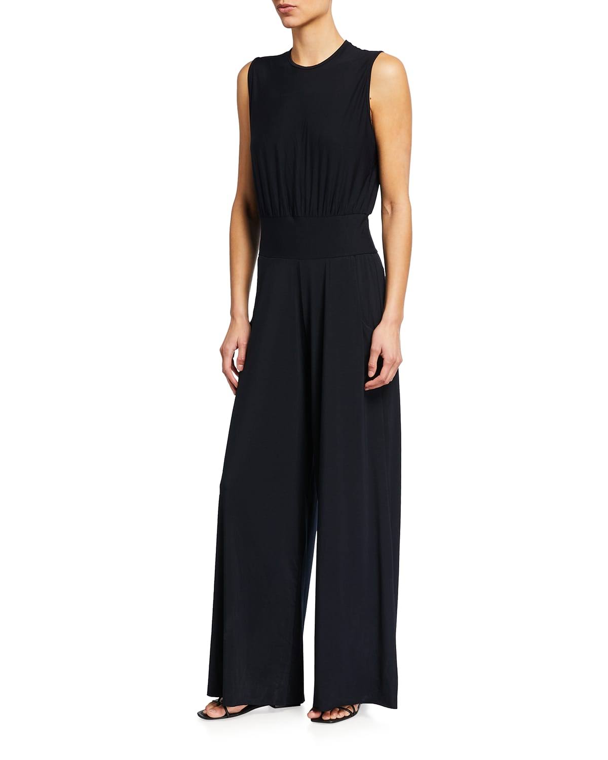 Commando Butter Muscle Wide Leg Jumpsuit Medium Black WGL1s