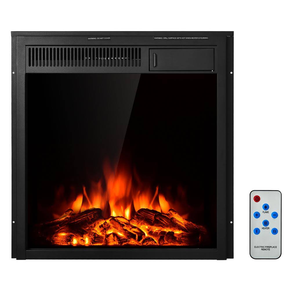 Costway 22.5'' Electric Fireplace Insert Freestanding Recessed Heater
