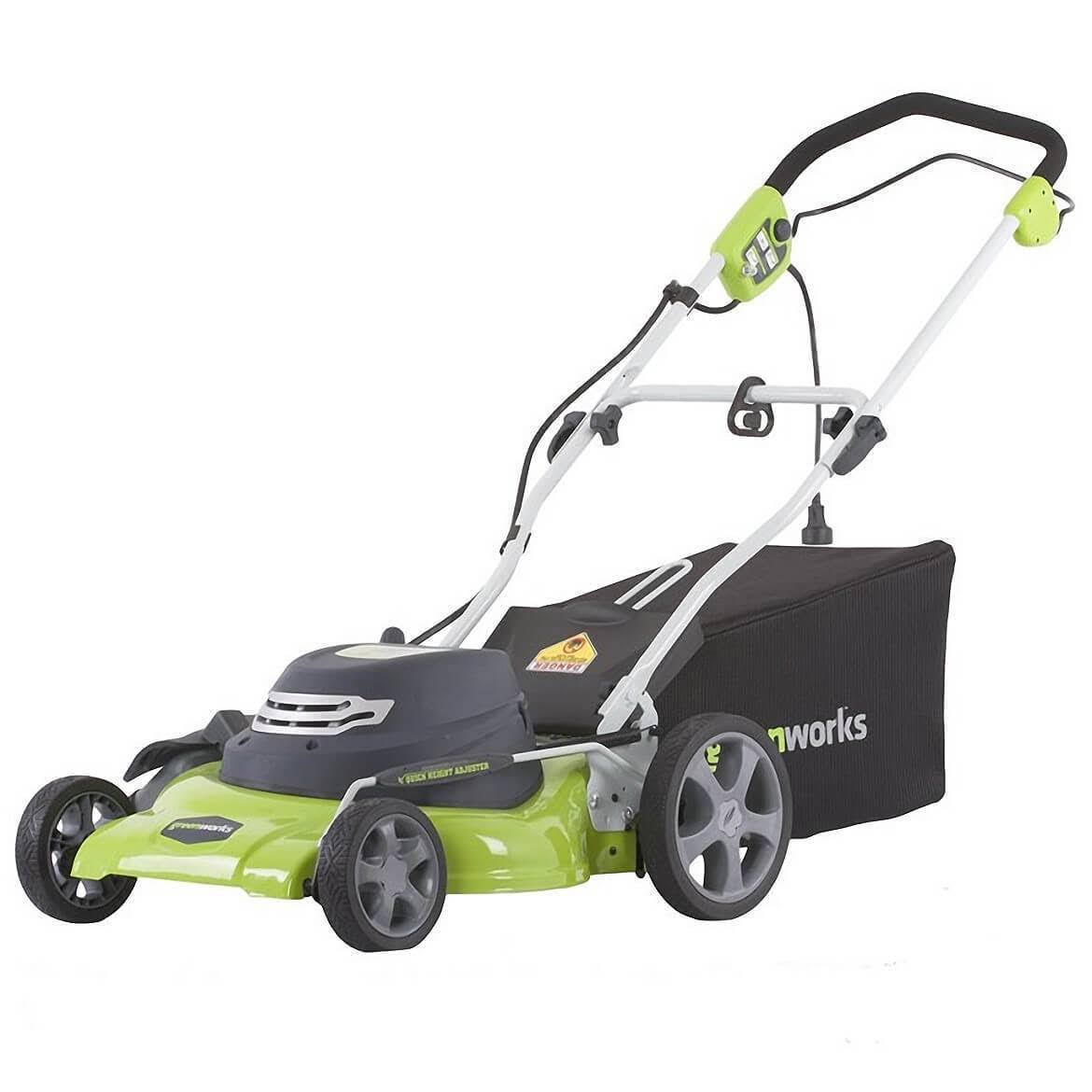 GreenWorks 25022 20 3-in-1 Corded Mower - WGL-1-s