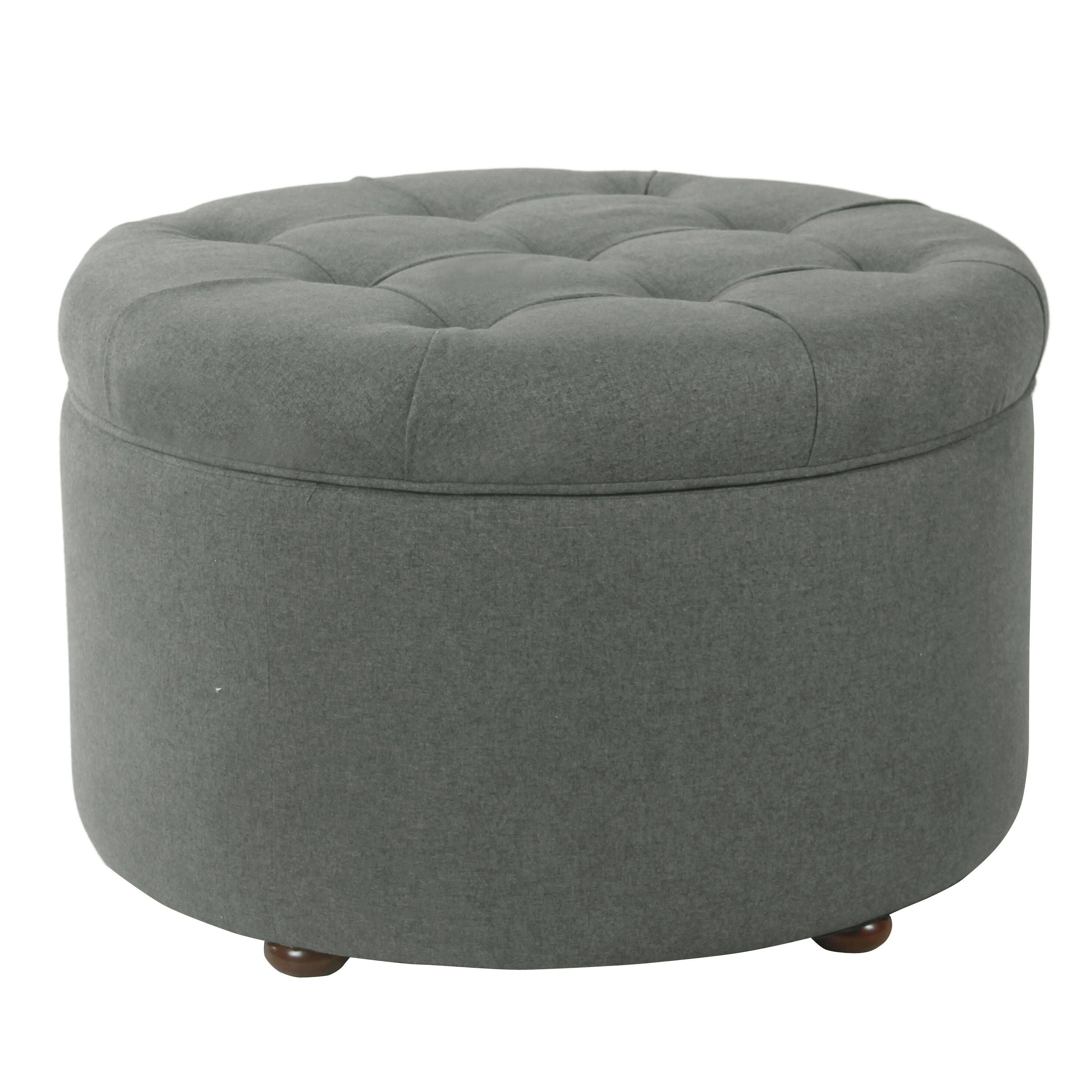 HomePop Shoe Storage Ottoman Taupe WGL1s
