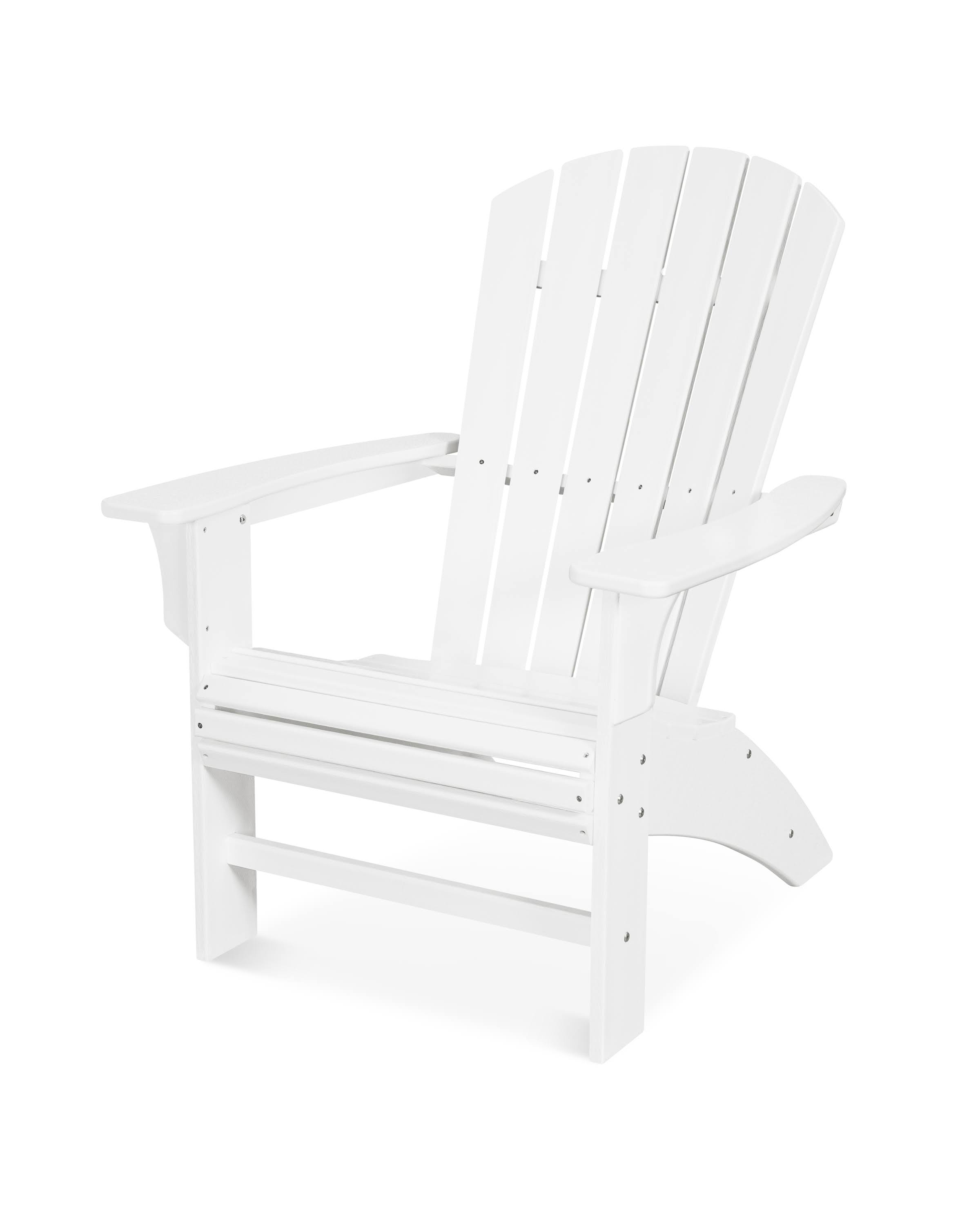 Trex Outdoor Furniture Yacht Club Curveback Adirondack Chair Classic White WGL1s