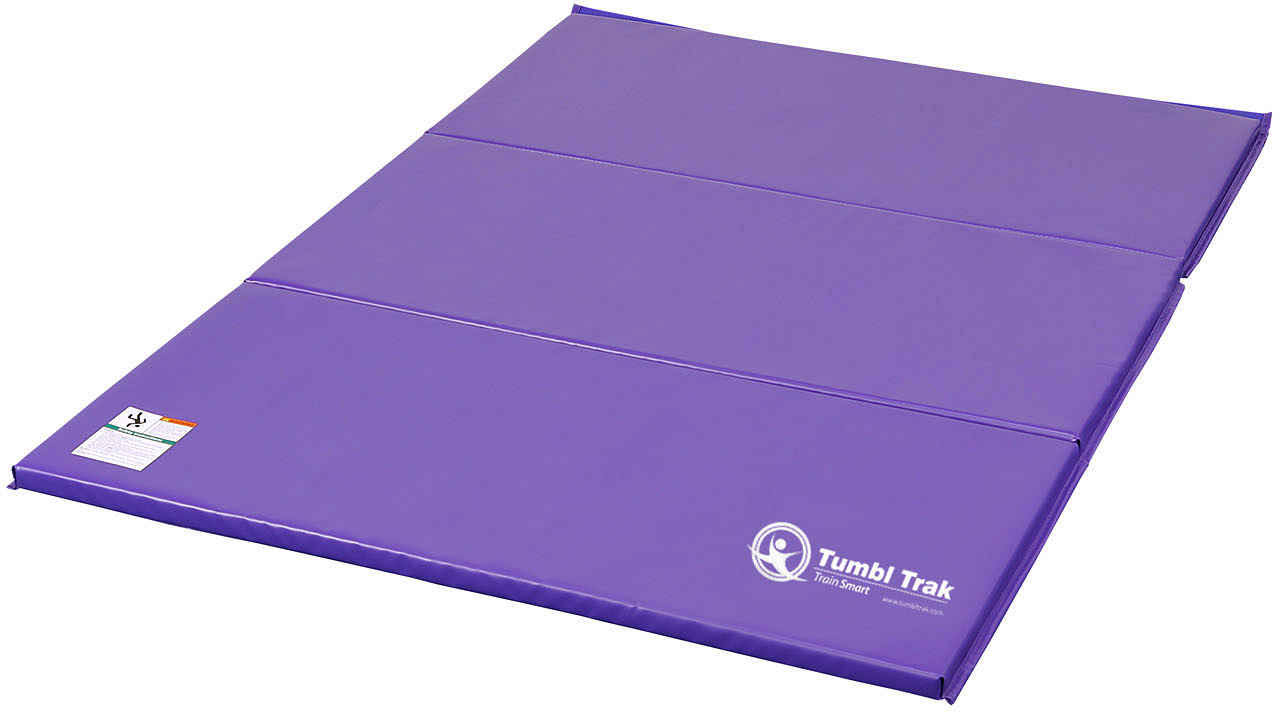 Tumbl Trak Gymnastics Folding Tumbling Panel Mat Purple 4ft X 6ft X 2in ...