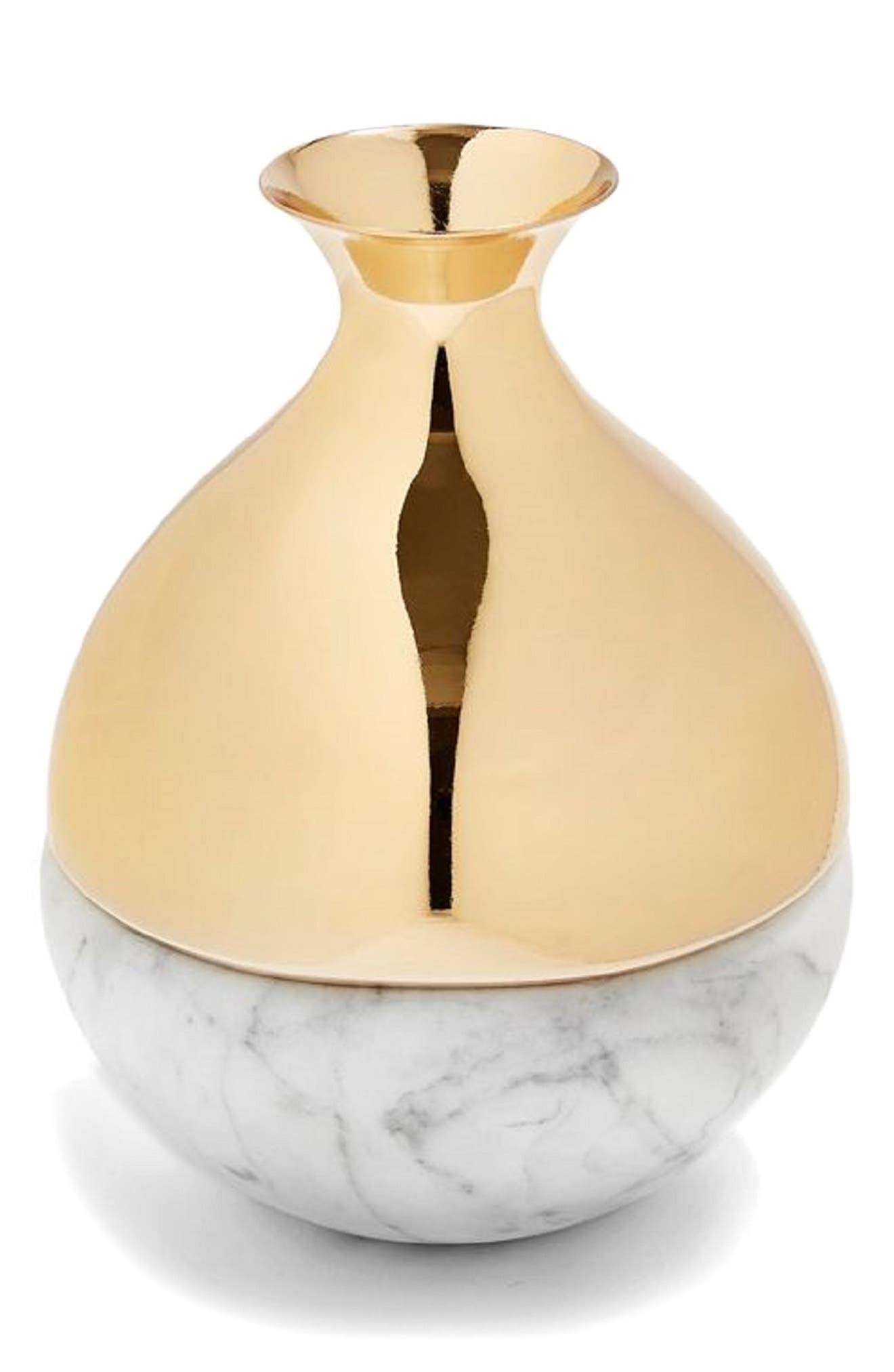 Anna New York Dual Bud Vase, Gold WGL1s