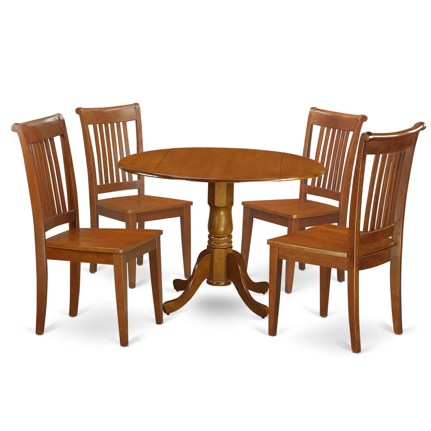 East West Furniture Dublin 5 Piece Small Kitchen Table Set Breakfast 