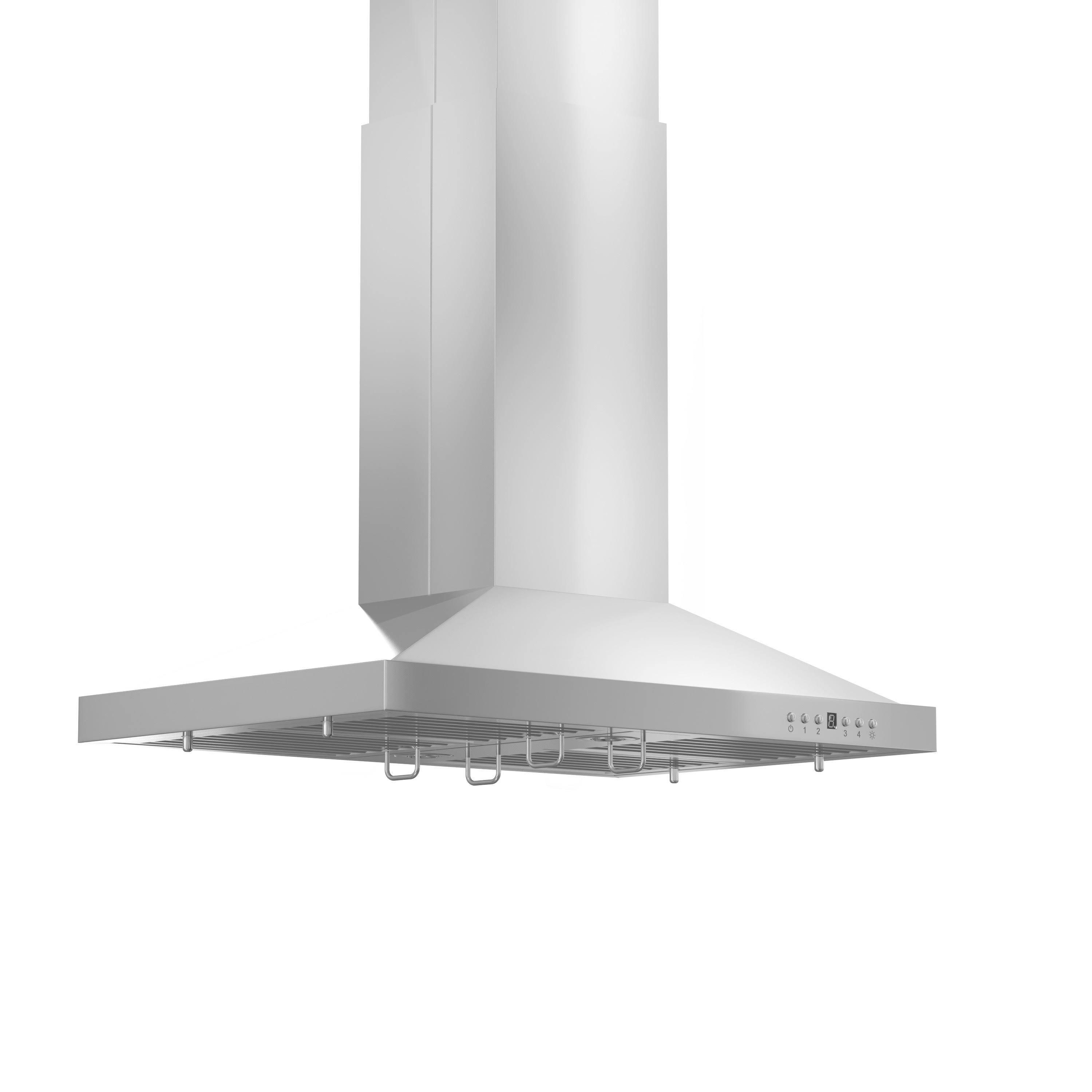 ZLINE 36 in. Stainless Steel Island Range Hood, GL2i36 WGL1s