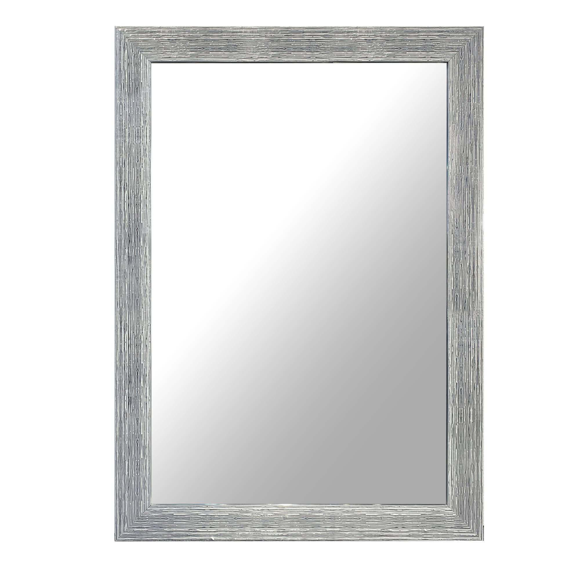 The Urban Port Rectangular Polystyrene Encased Wall Mirror with