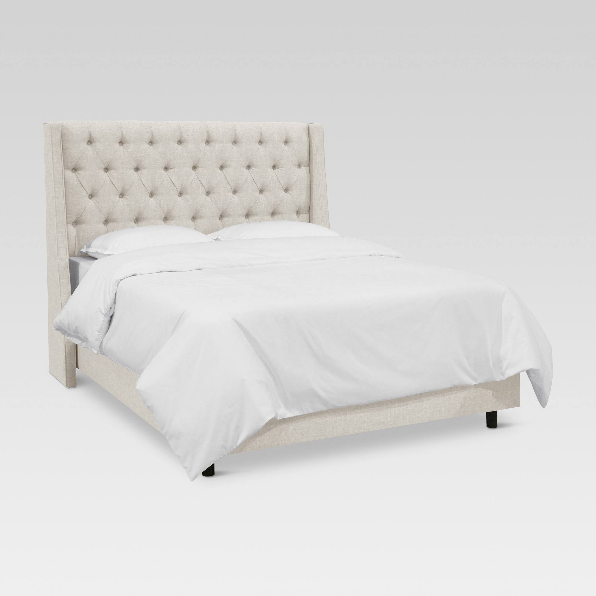 Gilford Tufted Wingback Bed King Zuma White Threshold WGL1s