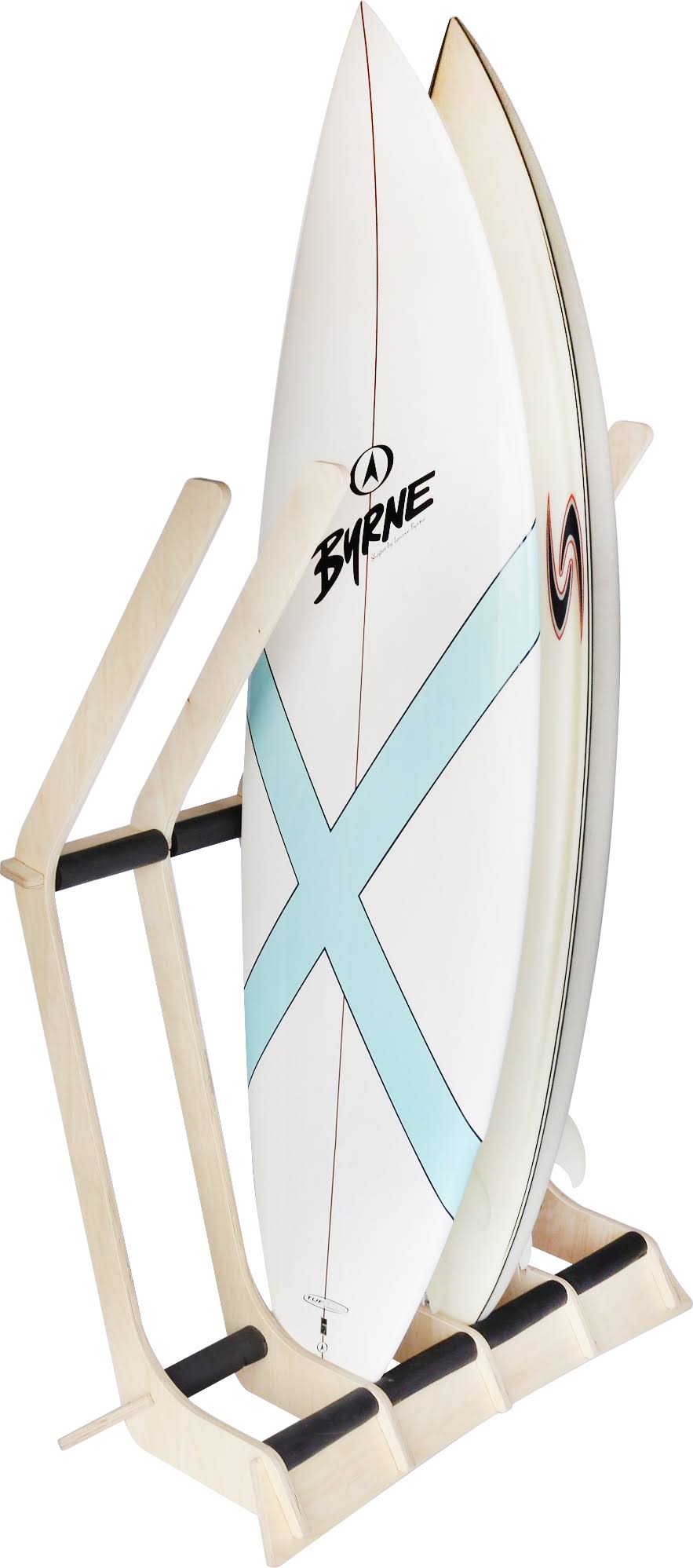 The Lineup Freestanding Surfboard Display Rack WGL1s