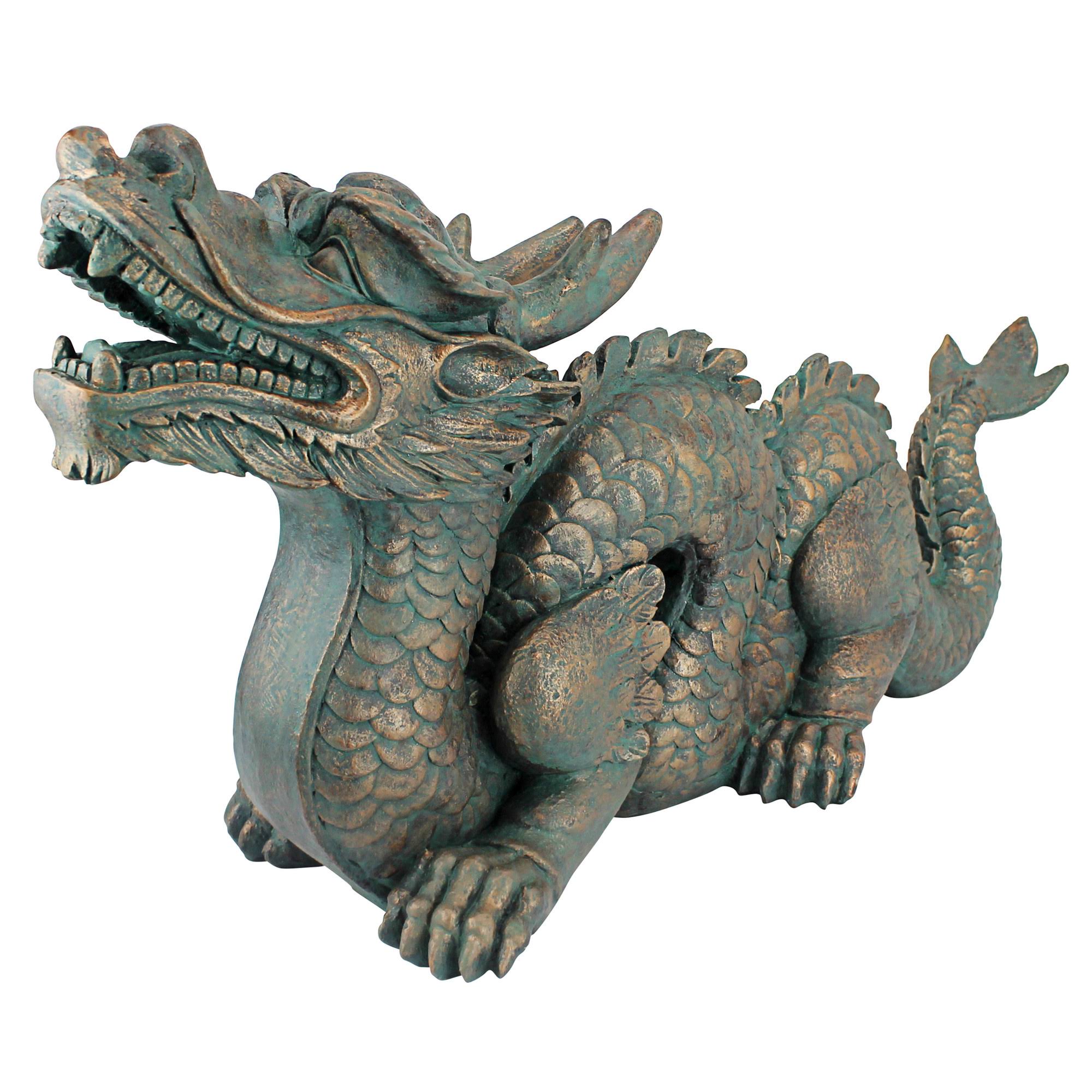 Design Toscano Asian Dragon of The Great Wall Large Statue - WGL-1-s