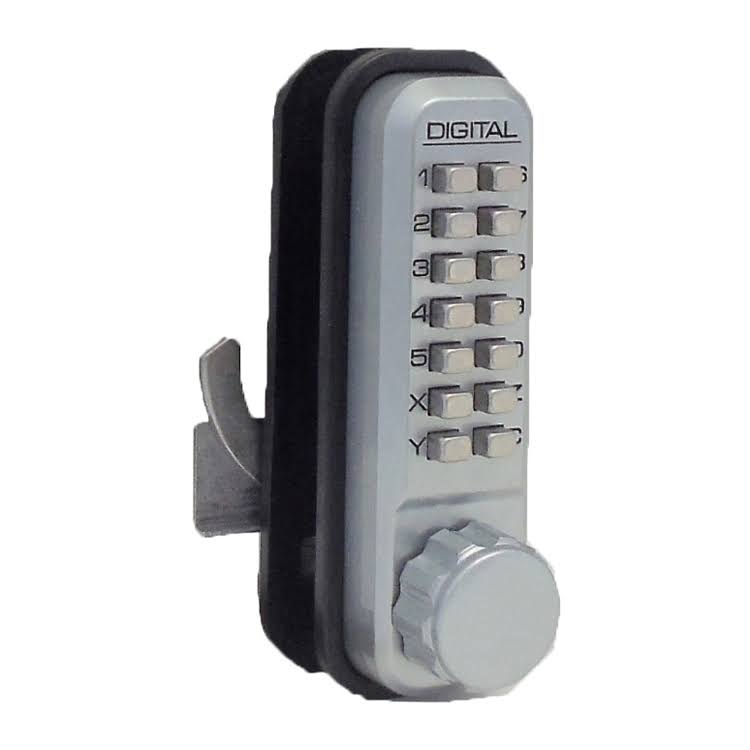 Lockey 2500Sc Mechanical Keyless Hook Bolt Sliding Door Lock Satin