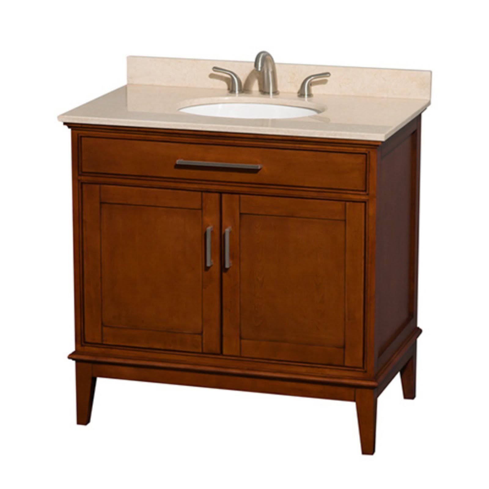 Wyndham Collection Hatton 36 in. Single Bathroom Vanity in Light