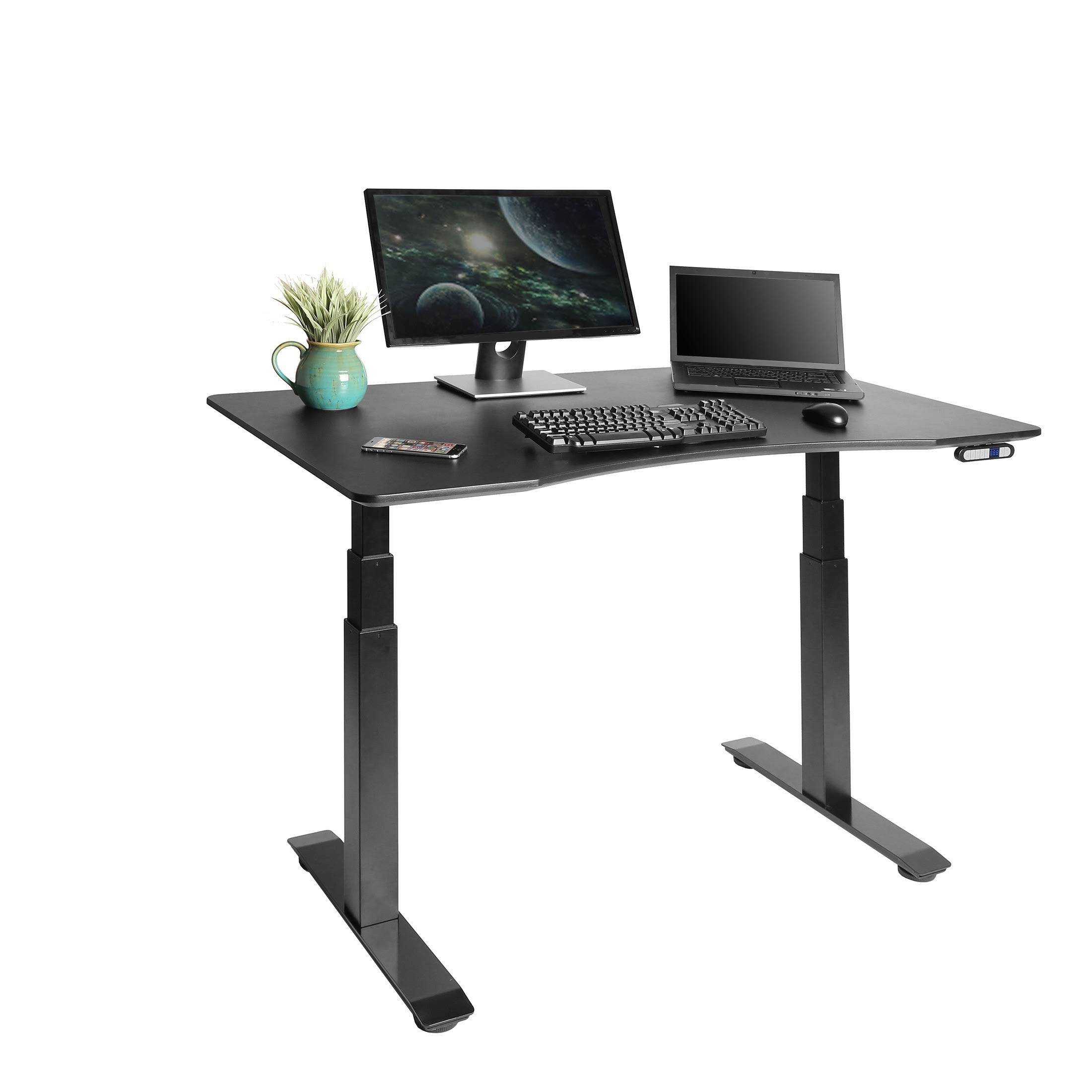 AirLift S3 Electric Height Adjustable Standing Desk, Black/Black WGL1s