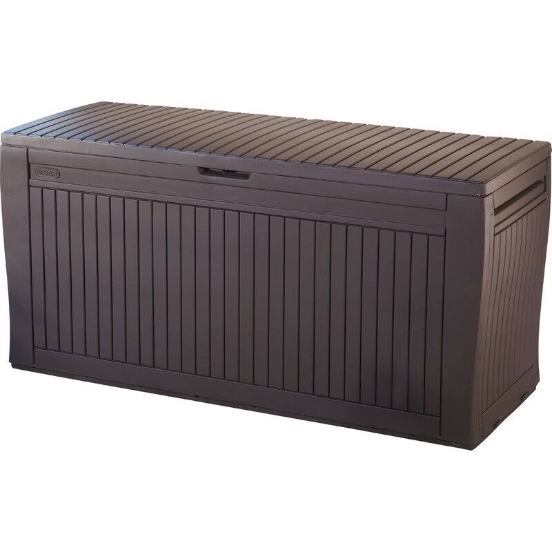 Keter Comfy 71-Gallon Outdoor Storage Deck Box, Brown - WGL-1-s