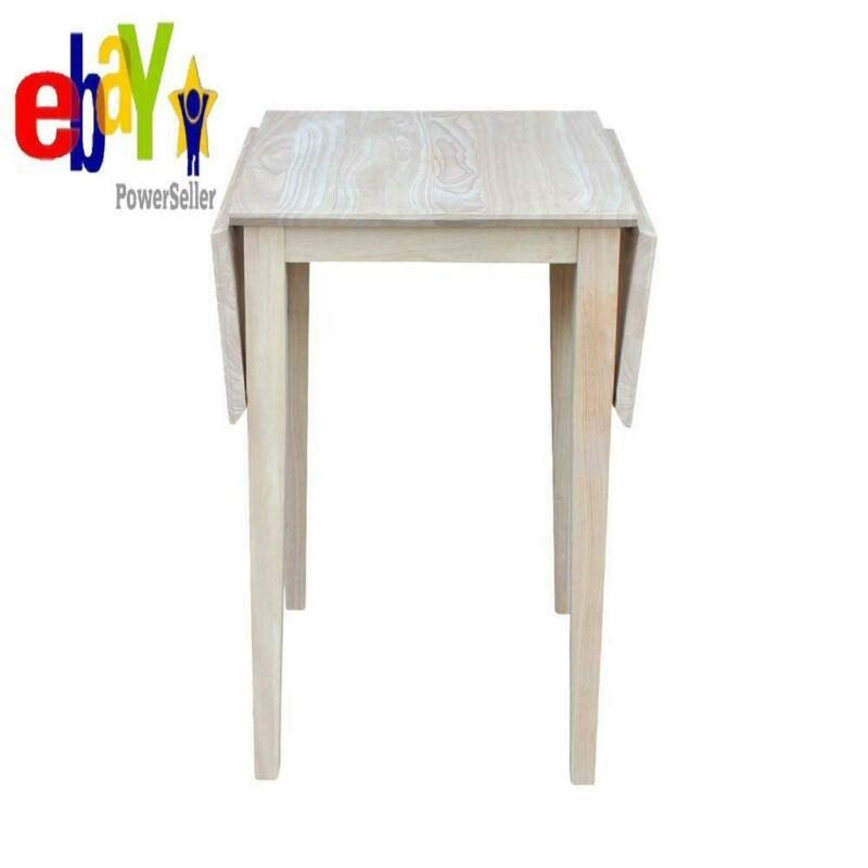 Drop Leaf Wood Unfinished Dining Table WGL1s