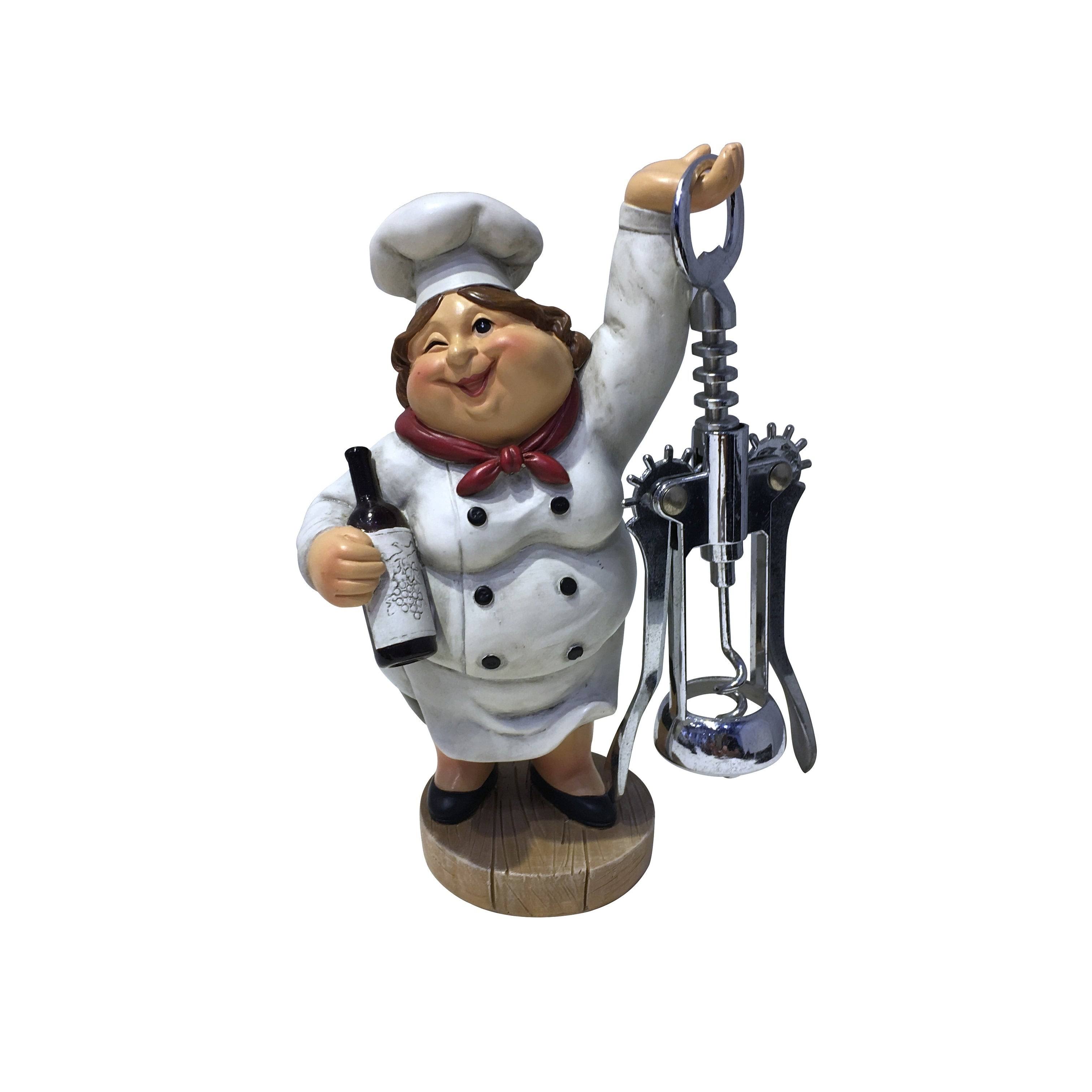 Wine Bodies Winking Fat Lady Italian Chef Figurine WGL1s