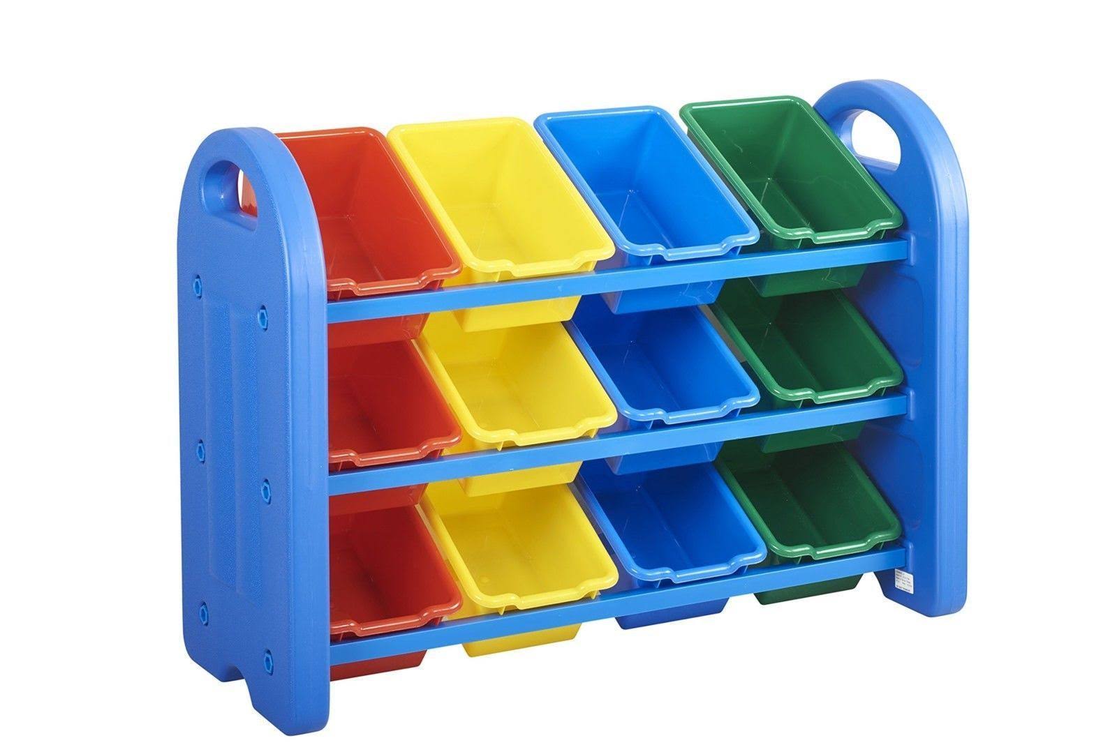 Toy Organizers And Storage ECR4Kids 4-Tier Toy Organizer With