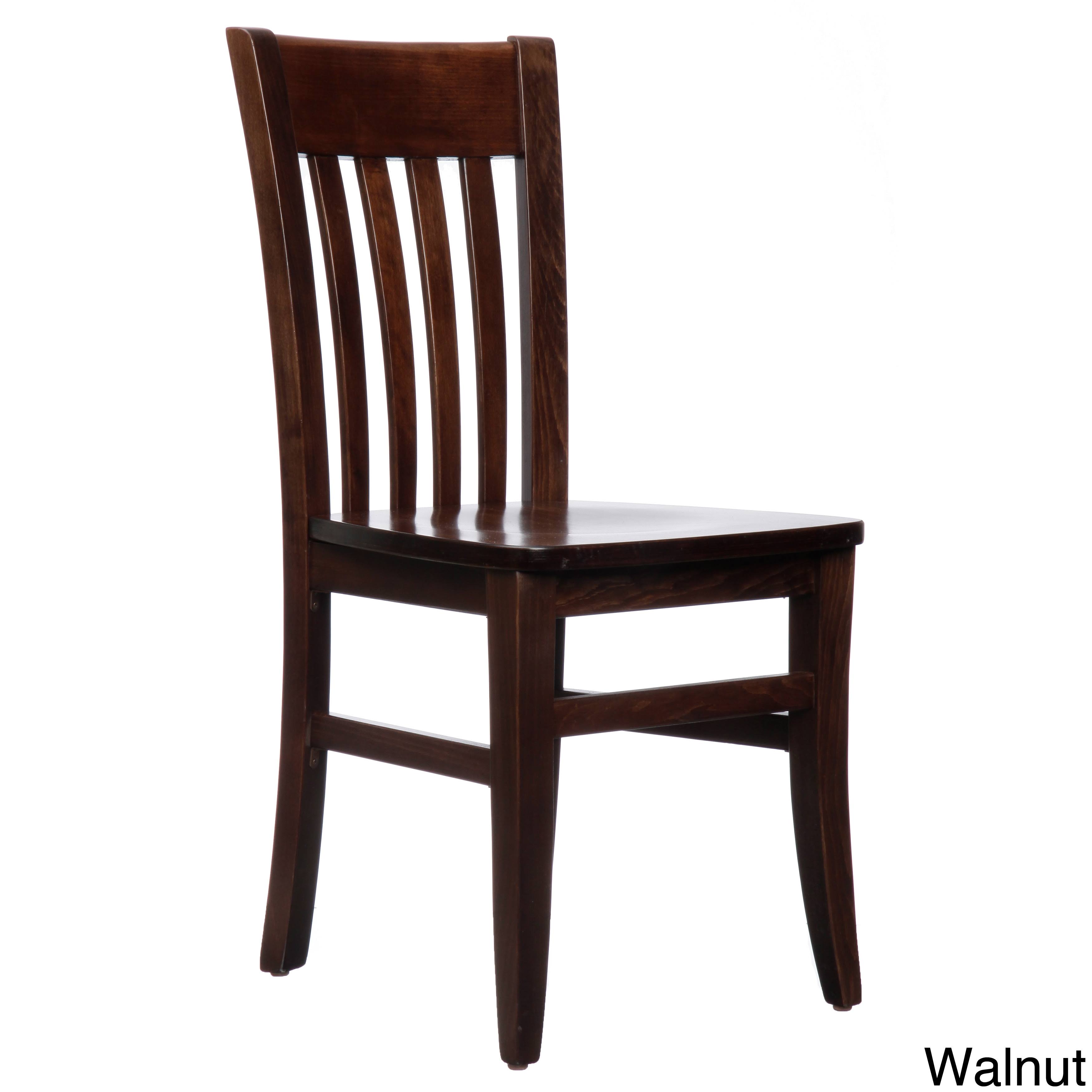 Glencairn Solid Wood Dining Chairs (Set of 2) Short Walnut WGL1s
