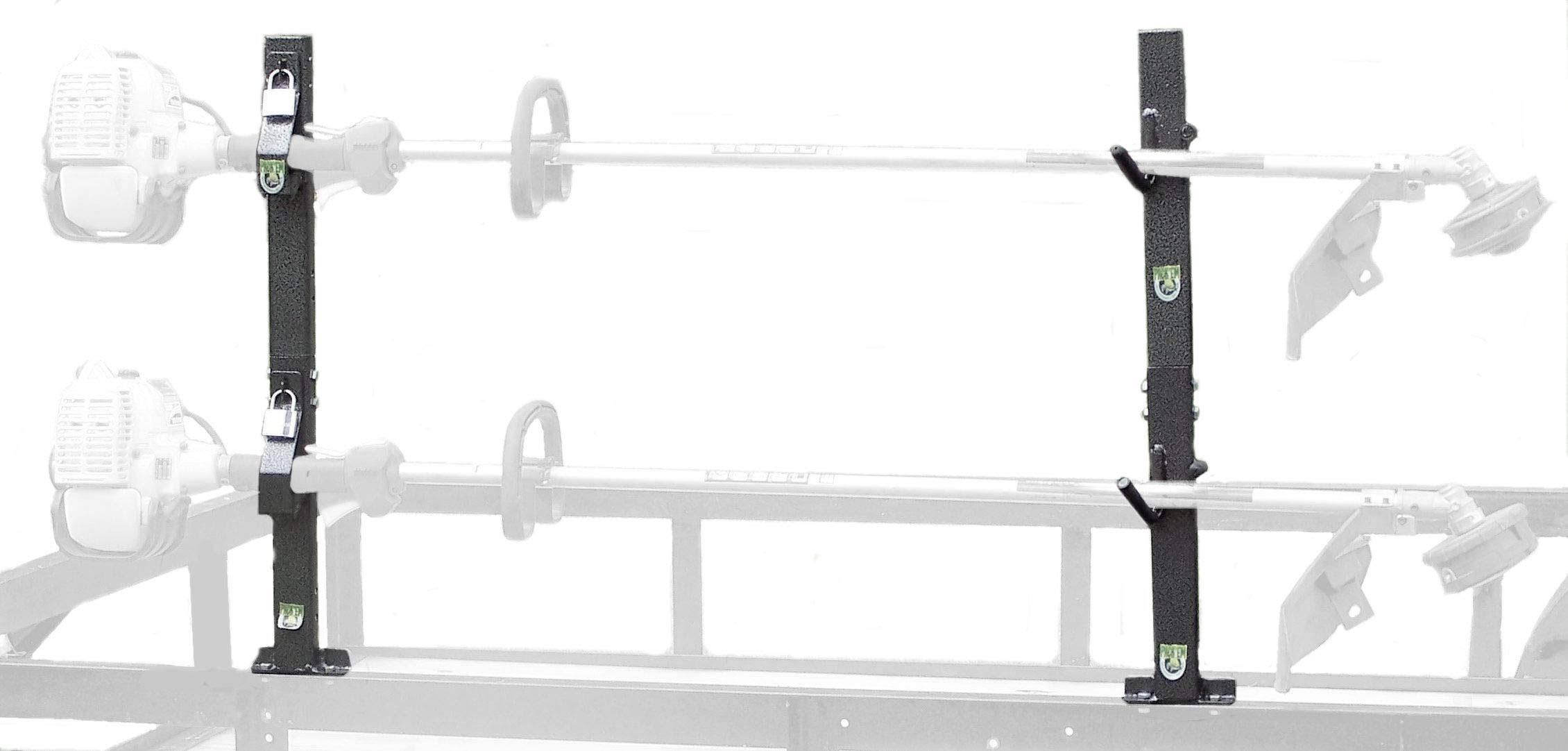 2 Place Locking Trimmer Rack for Open Trailers by Pack'em Racks WGL1s
