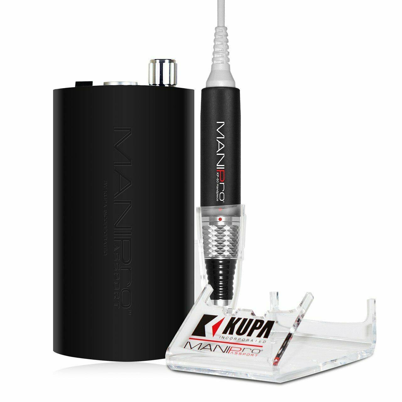 Kupa Mani-Pro Passport Red Portable Nail Drill with KP-55 Handpiece 