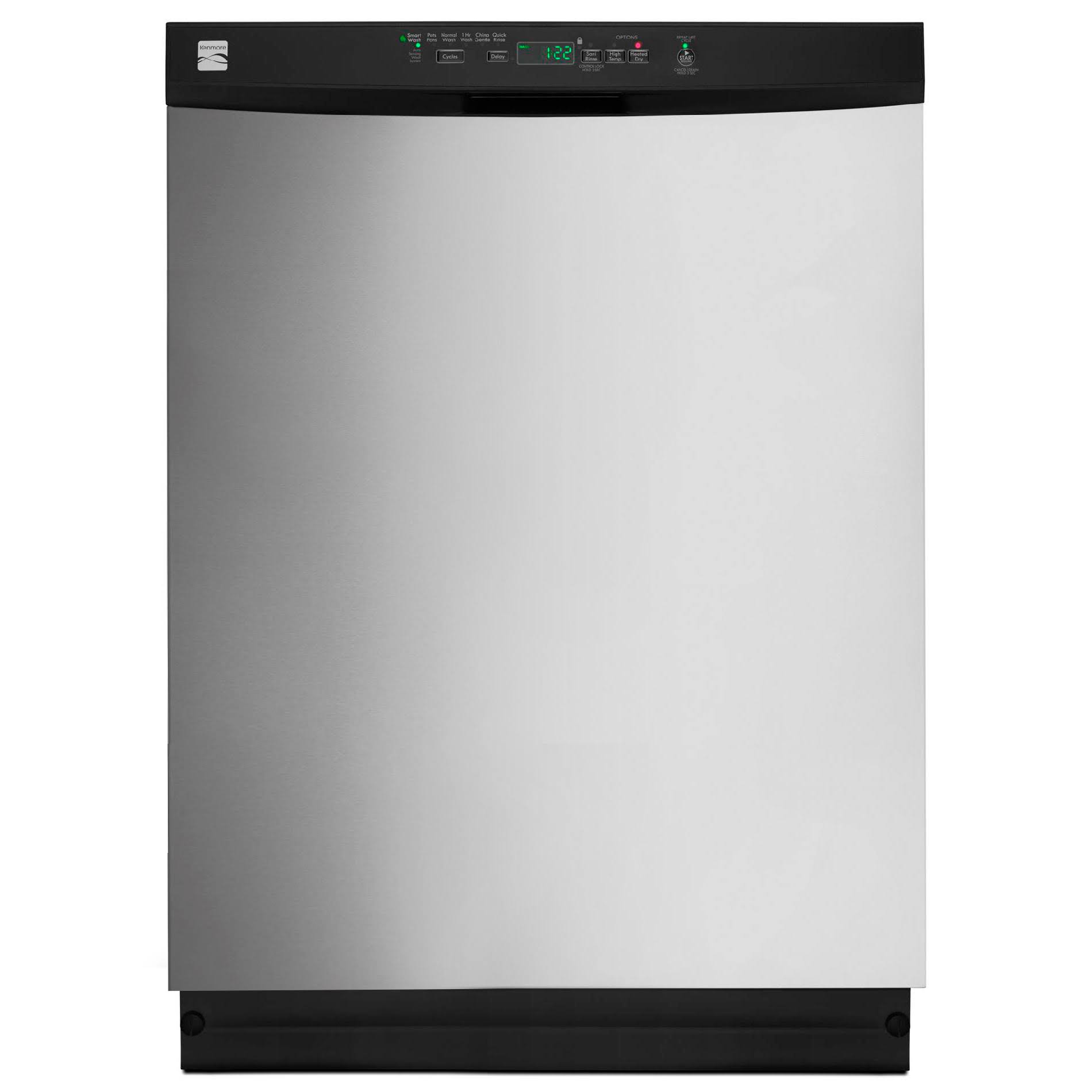 Kenmore 24inch BuiltIn Dishwasher with PowerWave Spray Arm, Stainless