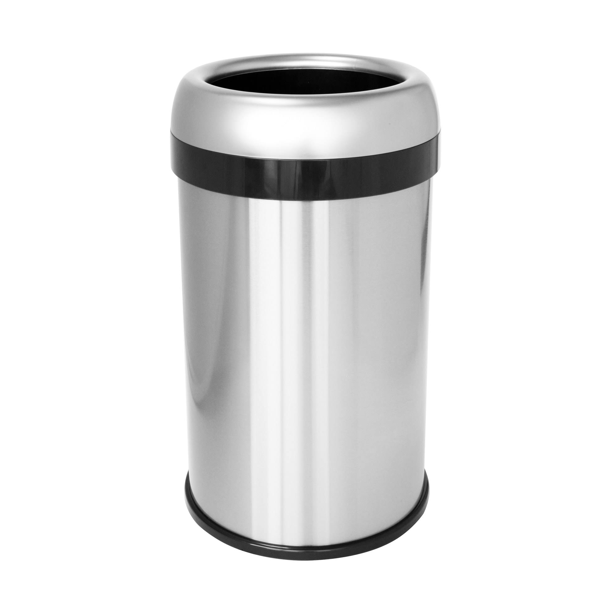 Halo Stainless Steel 16Gallon DualDeodorizer Round OpenTop Trash Can WGL1s