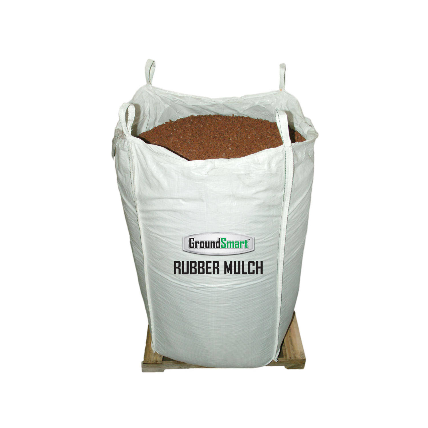 GroundSmart 76.9 Cu. ft. Cedar Red Rubber Mulch - phonsri