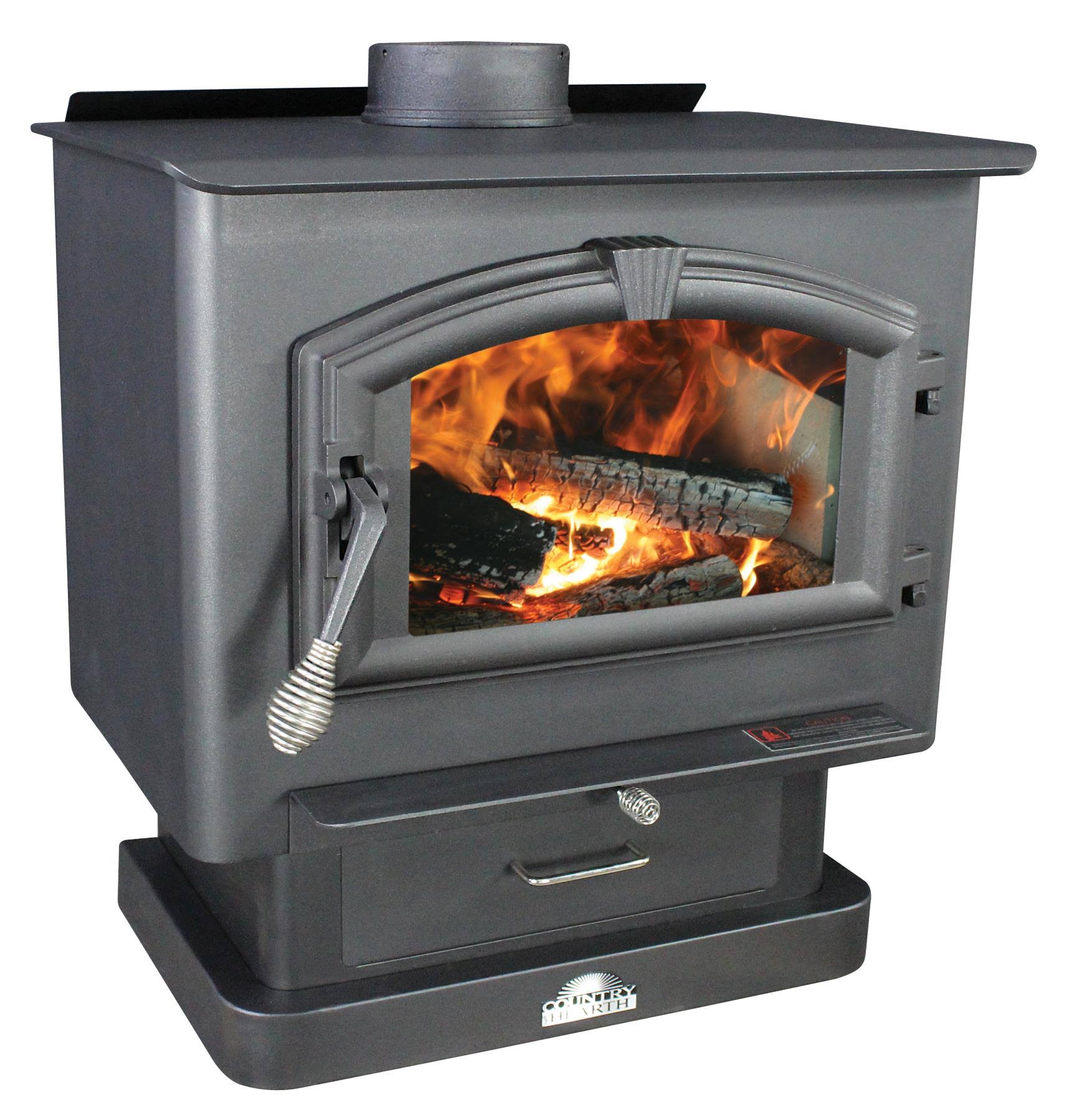 US Stove Medium Wood Stove, Black WGL1s