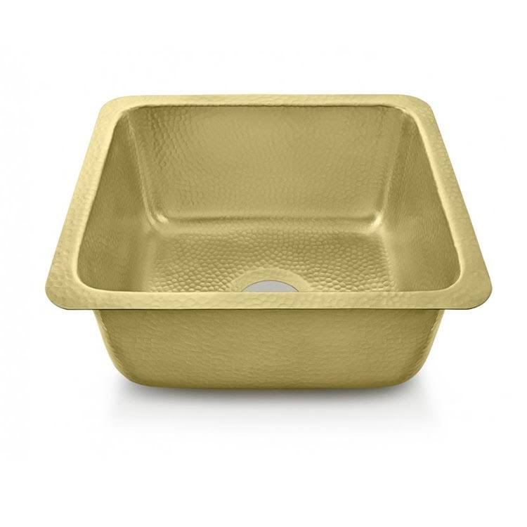 Como Dual Mount Bar Sink Hammered Brass WGL1s