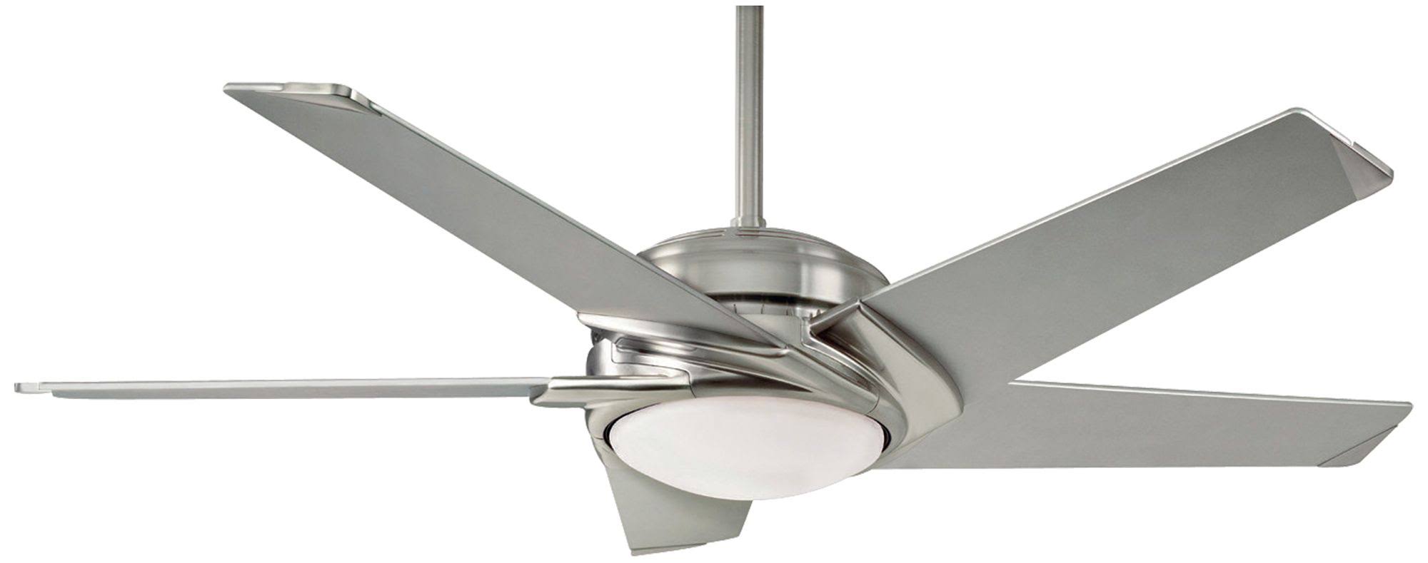 Casablanca Stealth 54inch Ceiling Fan Brushed Nickel Platinum