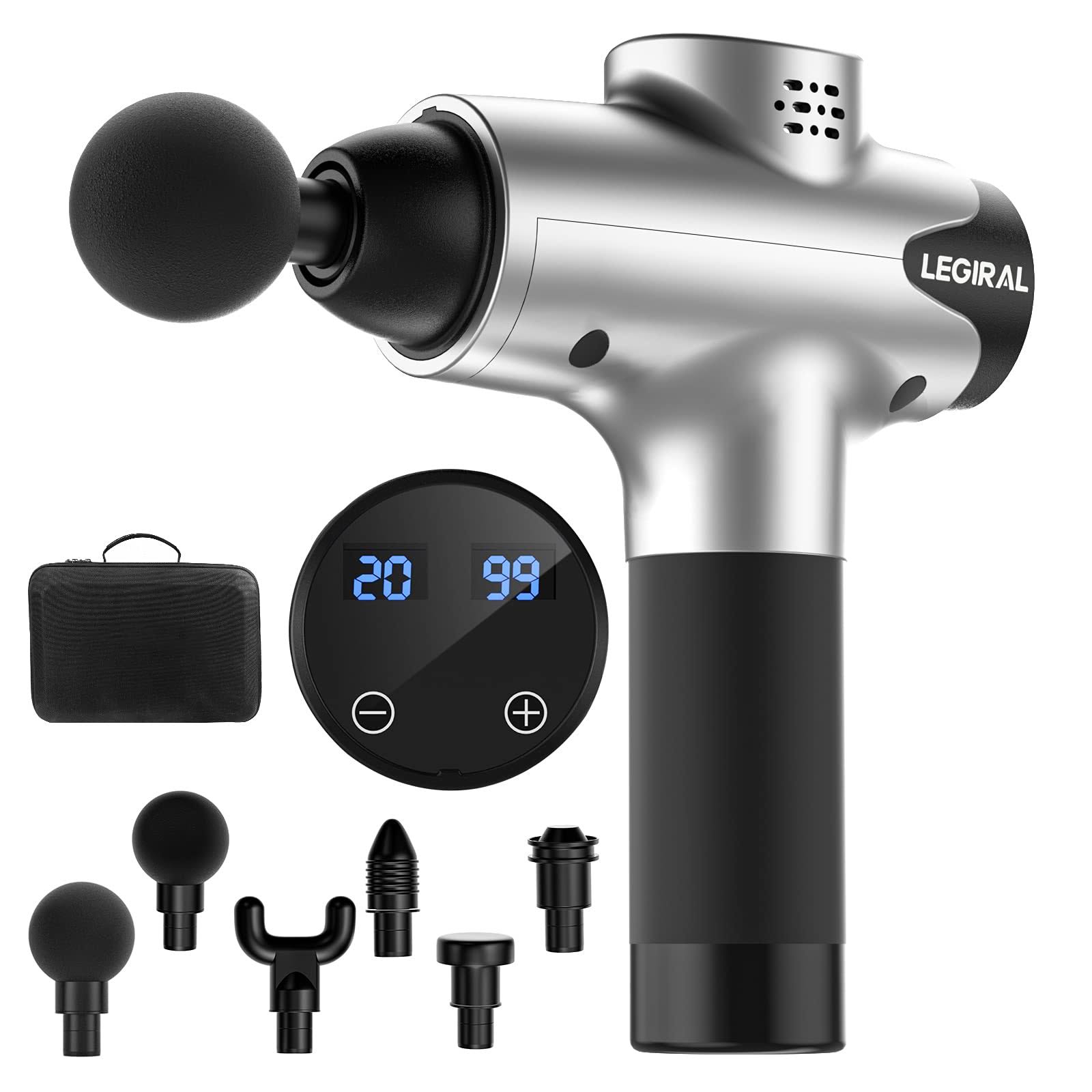 Massage Gun, Portable Body Muscle Massager 20 Speeds Handheld