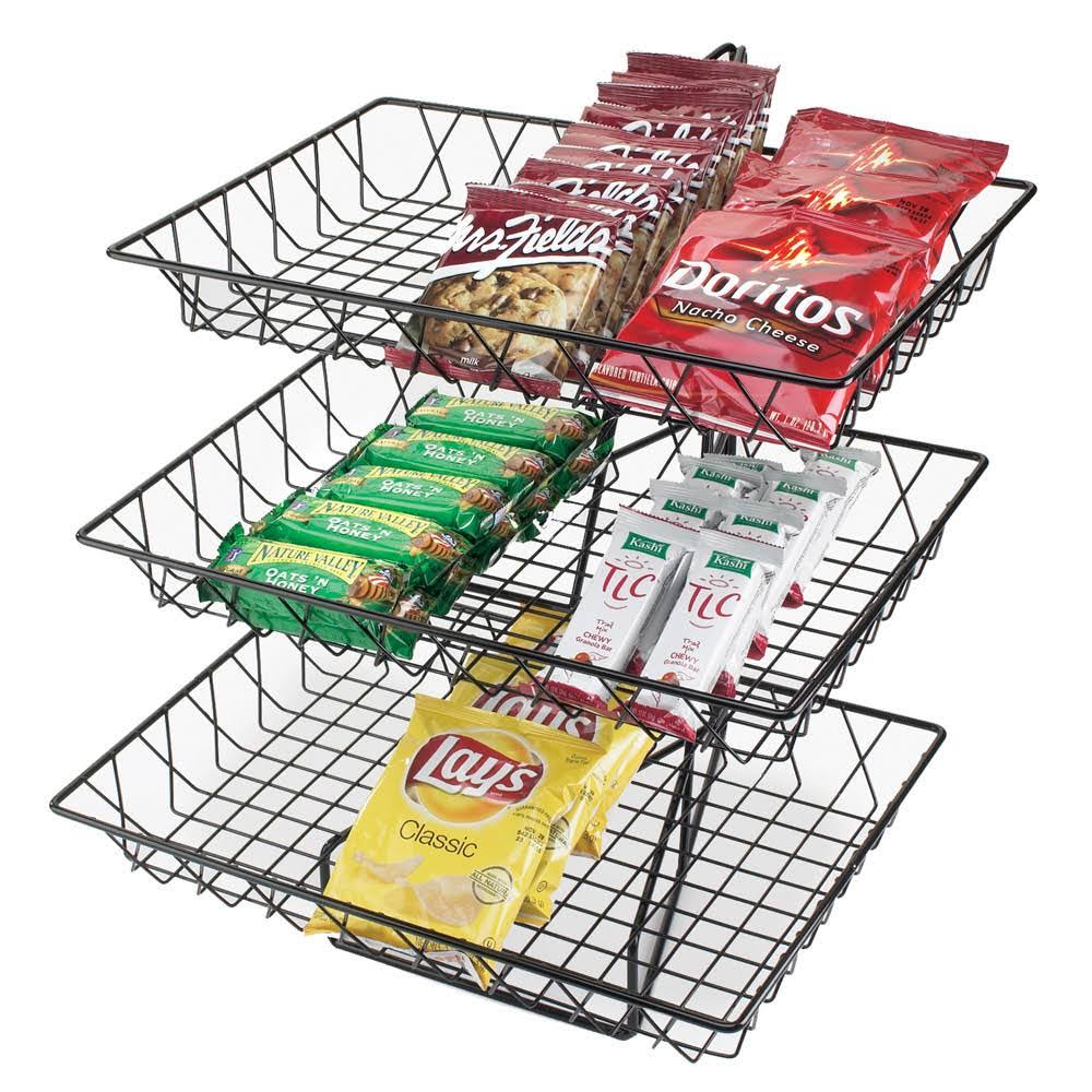 CalMil 3 Tier Wire Basket Rack WGL1s