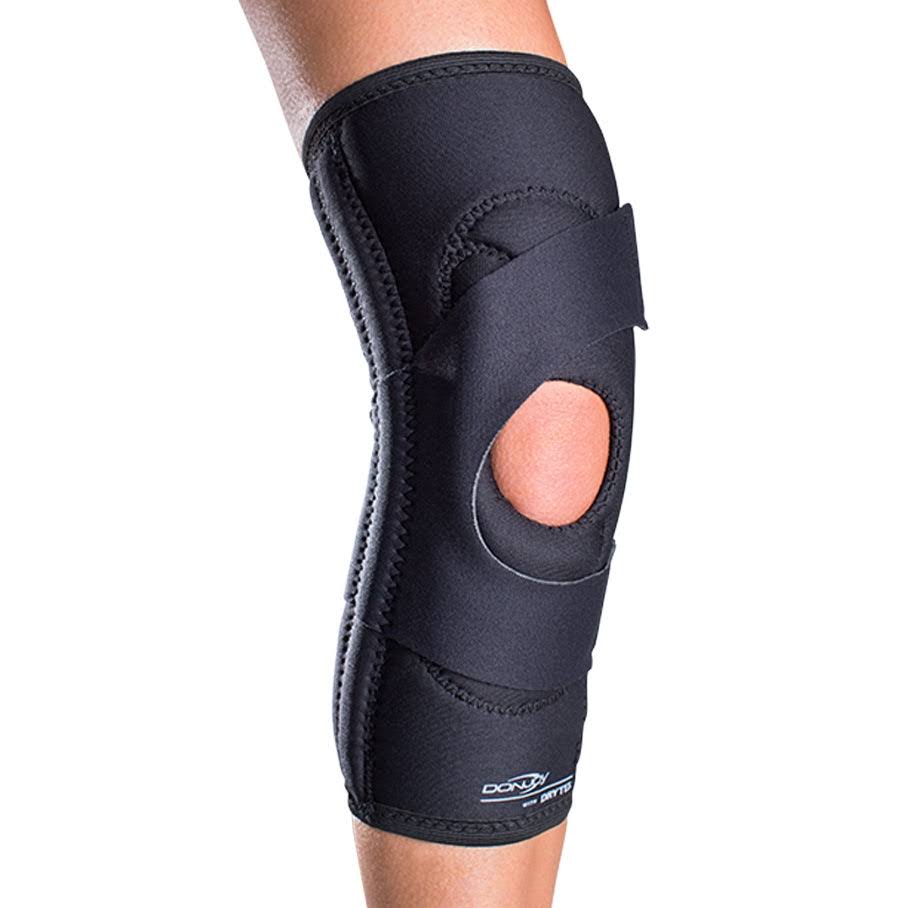 DonJoy Lateral J Patella Knee Support Brace with Hinge Drytex Left Leg