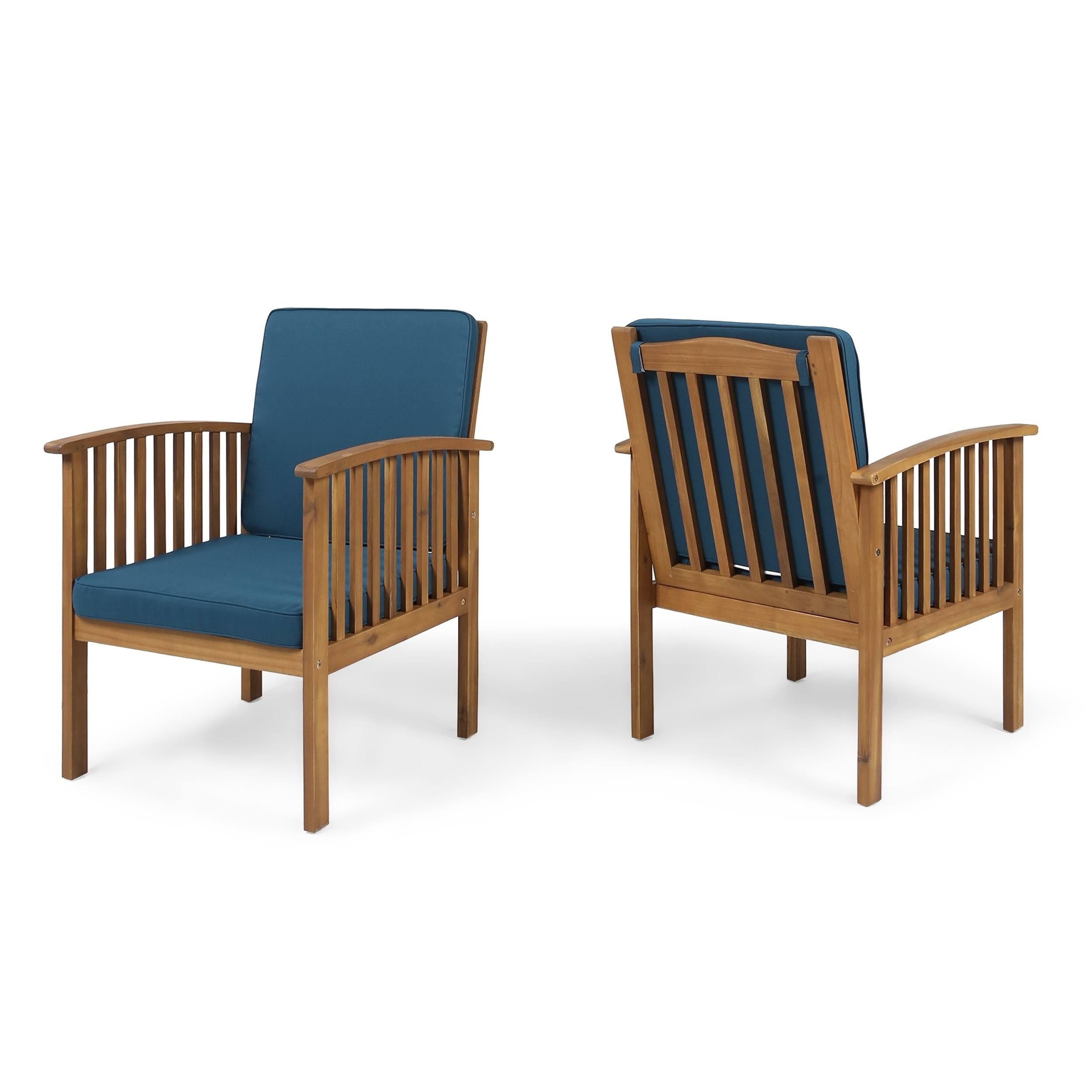 Christopher Knight Home Casa Acacia Outdoor Acacia Wood Club Chairs(Set