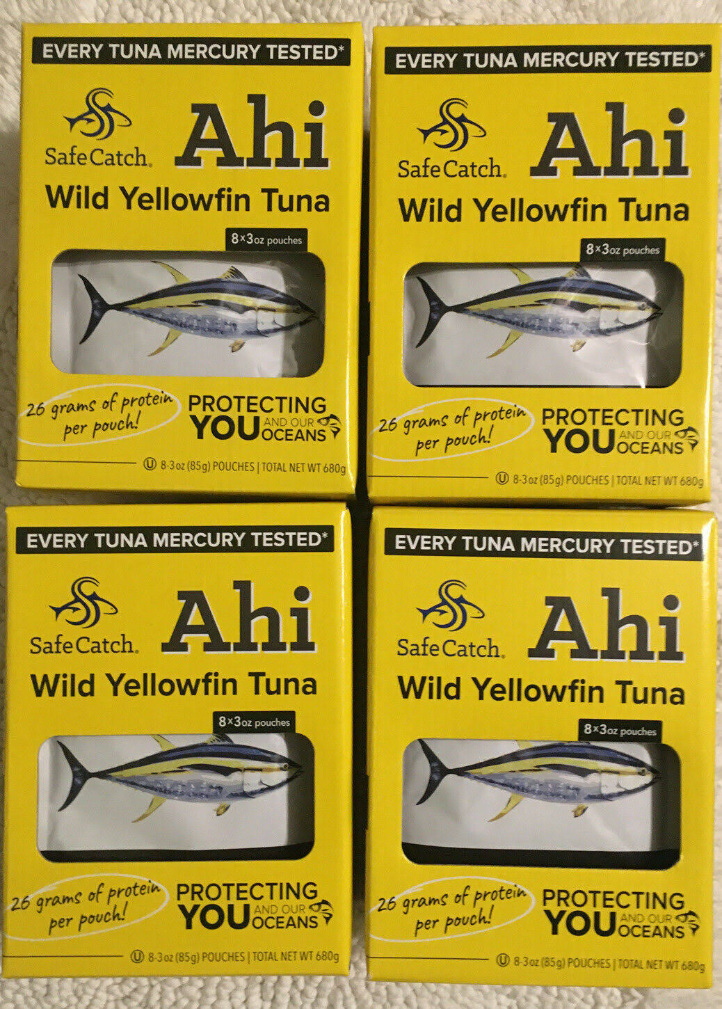 Safe Catch Ahi Yellowfin Tuna, 3 oz, 8-pouches - WGL-1-s 