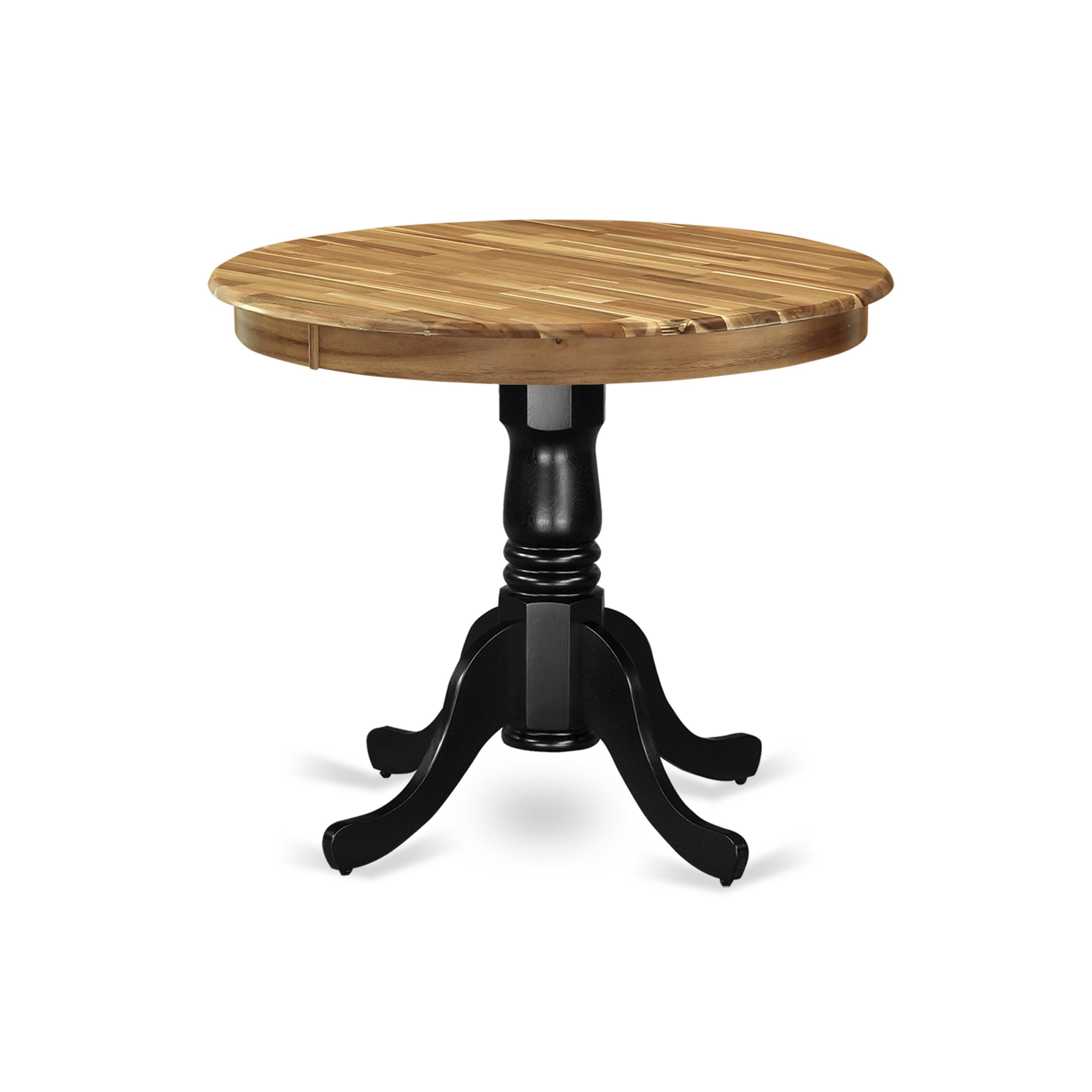 East West Furniture AMTNBKTP Antique Dining Table Made of Acacia Wood Offering Wood Texture