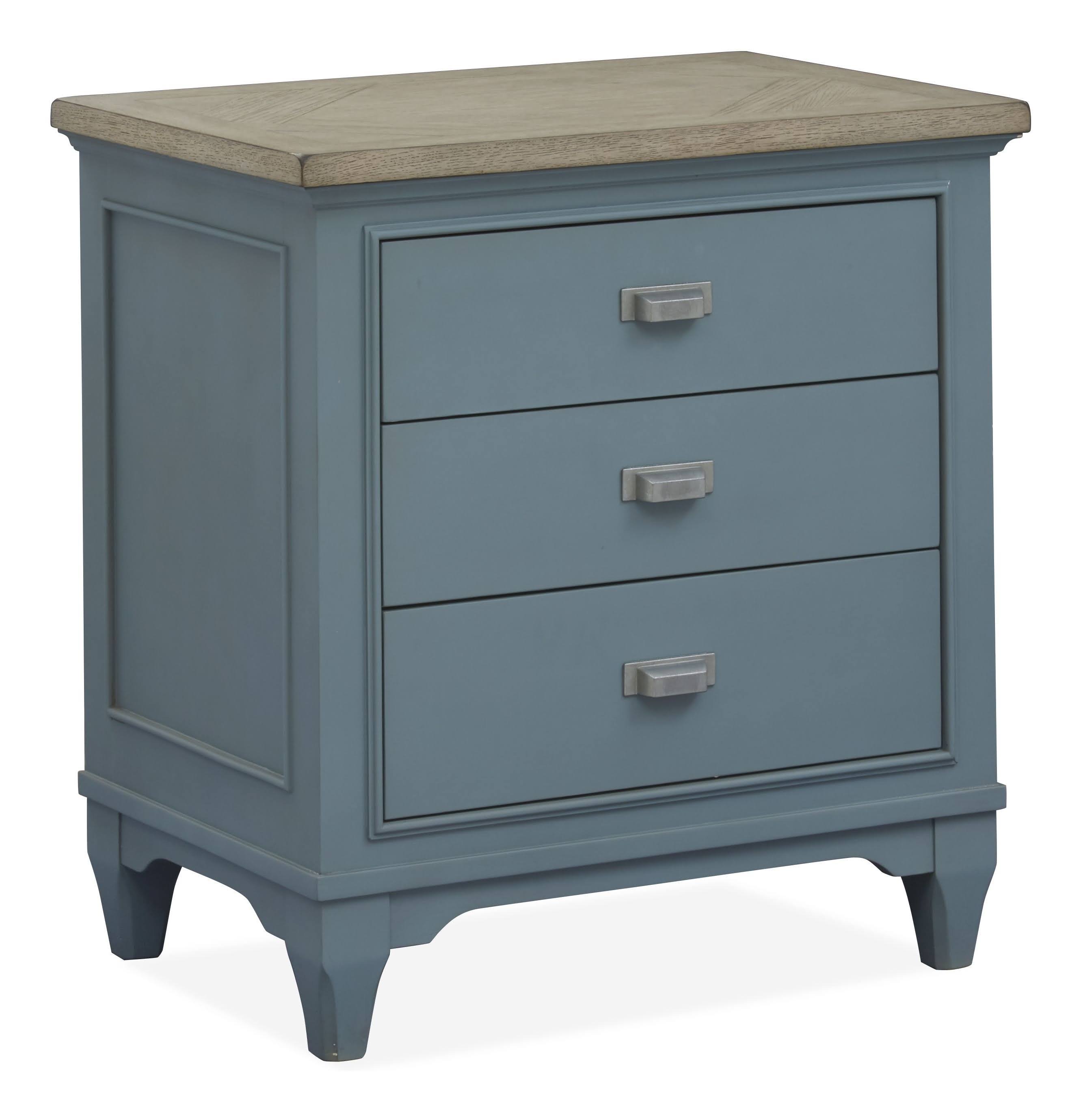 Magnussen Home Alys Beach Dark Teal Drawer Nightstand WGL1s