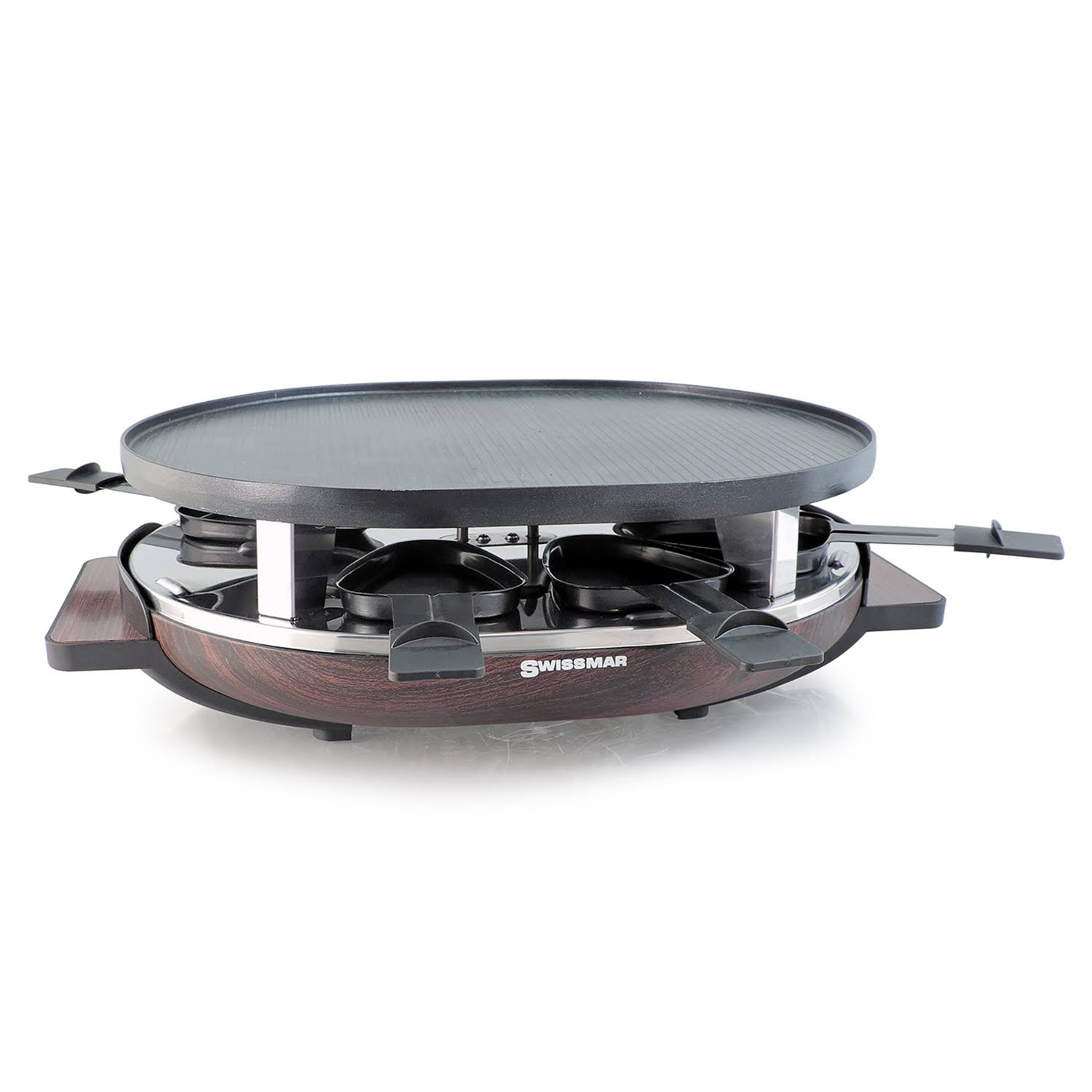 Swissmar 8 Person Matterhorn Raclette Party Grill with Wood Base